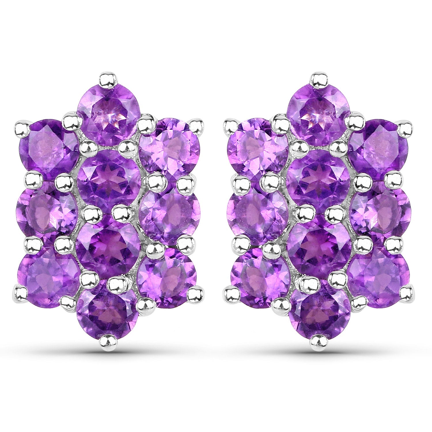 6.80 Carat Genuine Amethyst .925 Sterling Silver 3 Piece Jewelry Set Ring, Earrings, and Pendant w/ Chain on sale at MyriadMart