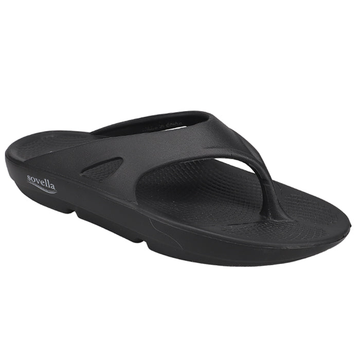 Sovella Active Recovery Sandals Men's PF Thong Black on sale at MyriadMart