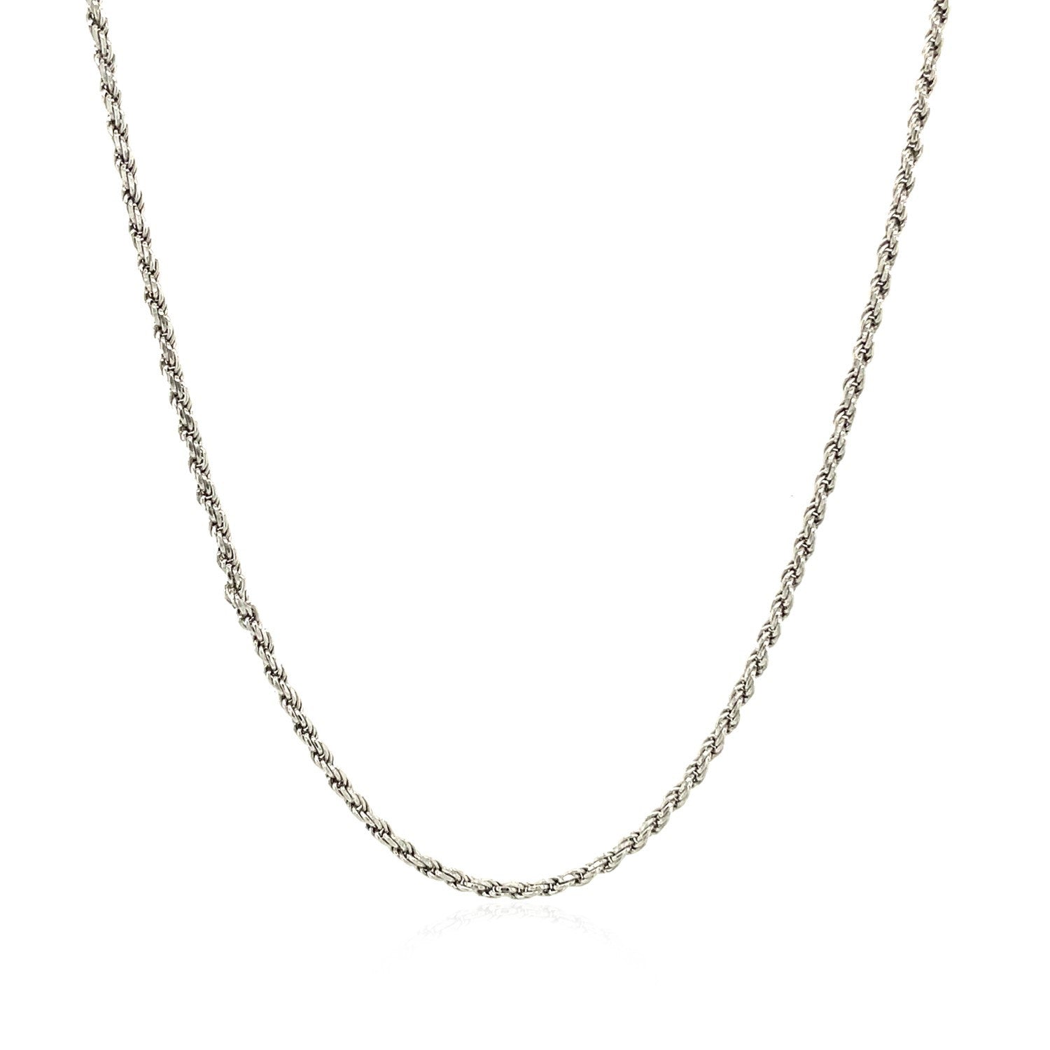 Sterling Silver 1.4mm Diamond Cut Rope Style Chain on sale at MyriadMart