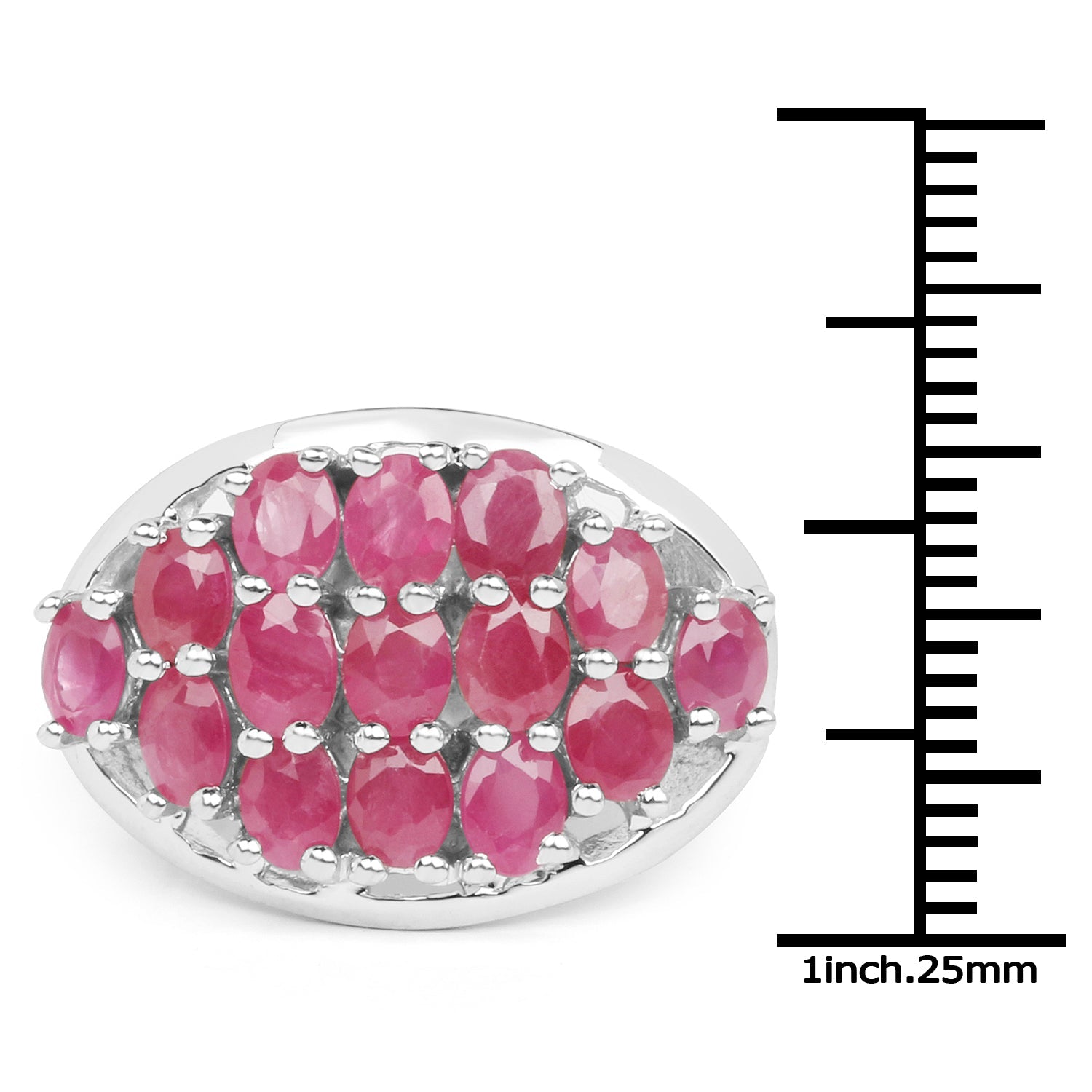 3.00 Carat Genuine Ruby .925 Sterling Silver Ring on sale at MyriadMart