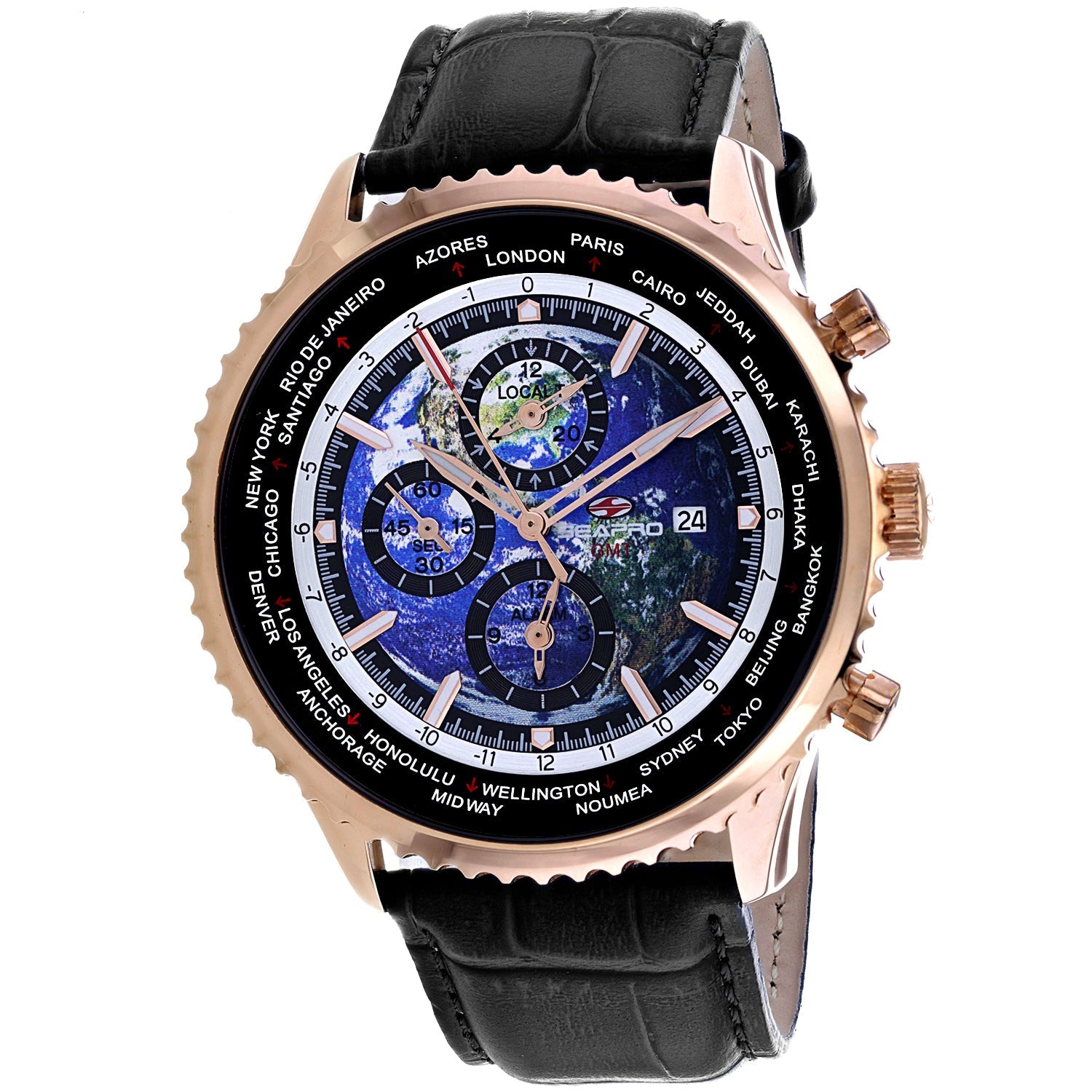 Seapro Men's Meridian World Timer GMT on sale at MyriadMart