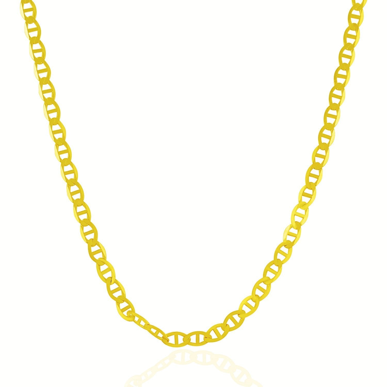 4.5mm 10k Yellow Gold Mariner Link Chain on sale at MyriadMart
