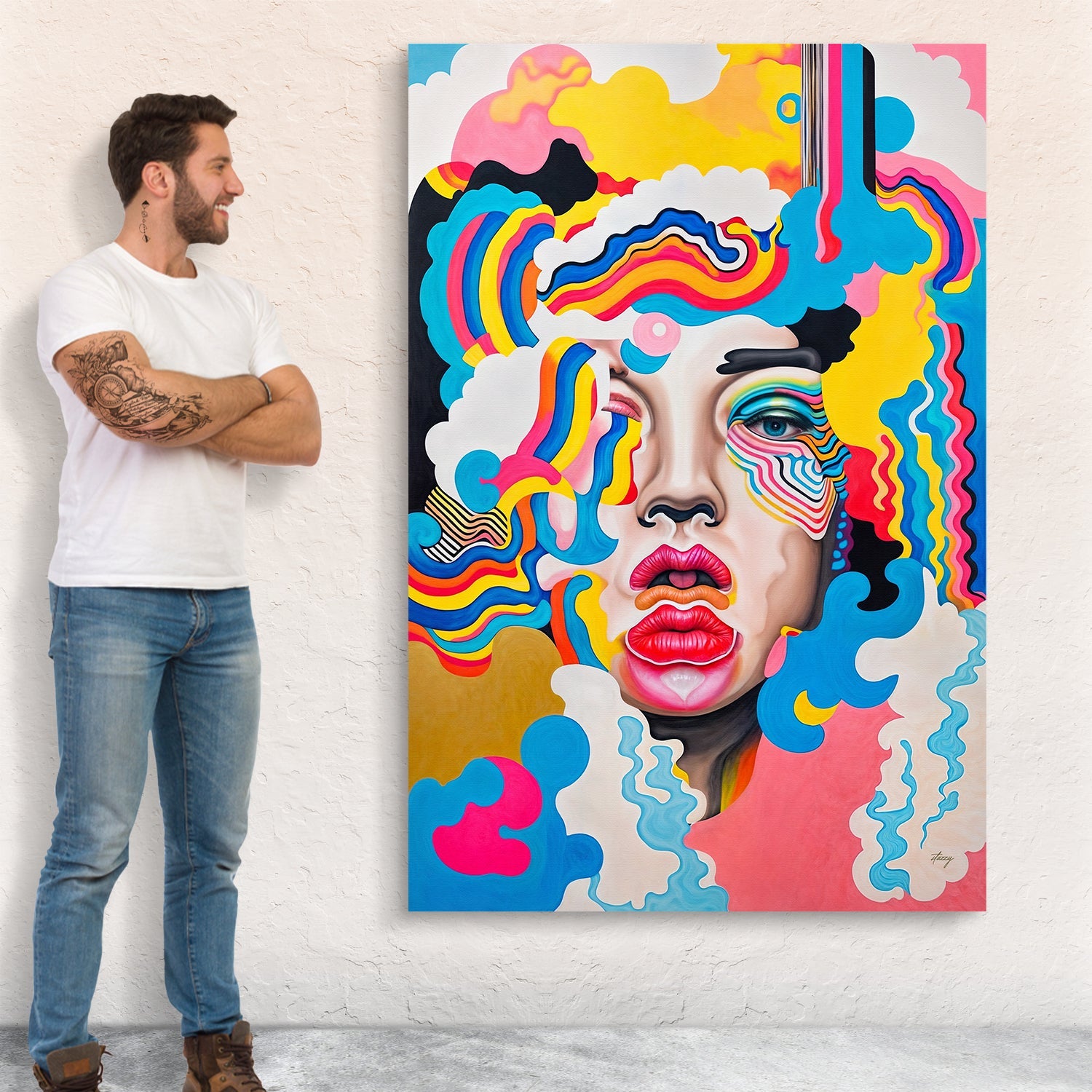 Canvas Print: "Candy Face" on sale at MyriadMart