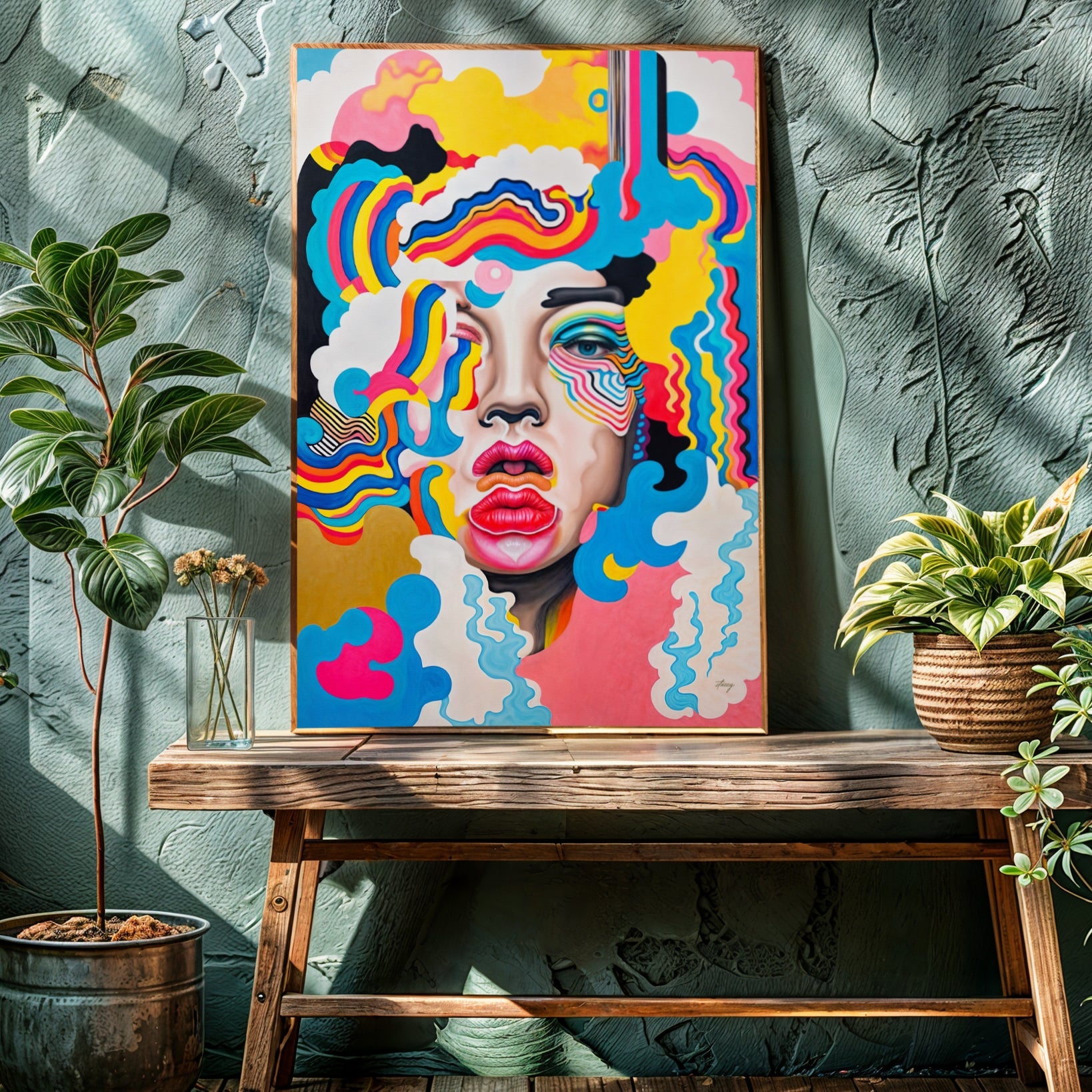 Canvas Print: "Candy Face" on sale at MyriadMart