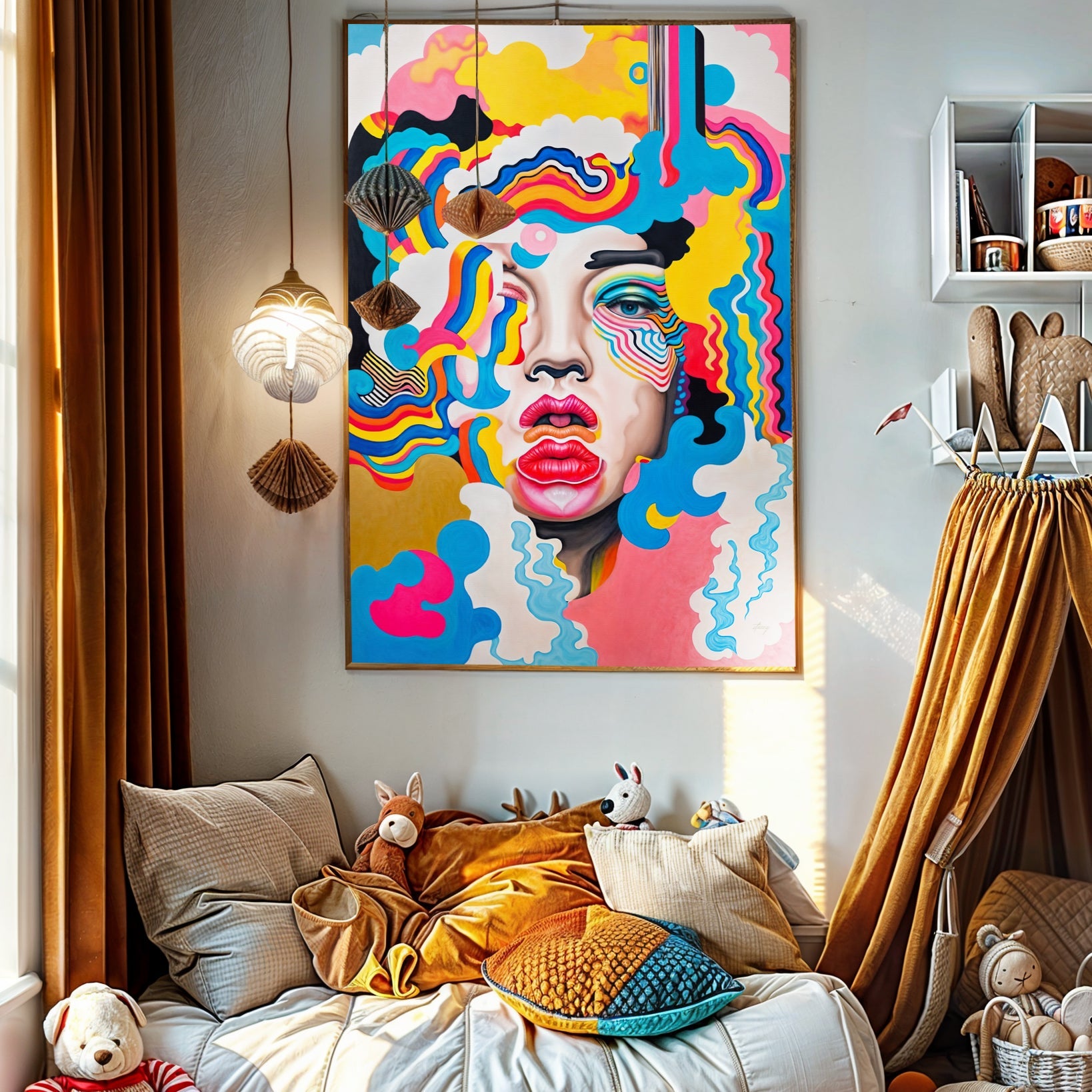 Canvas Print: "Candy Face" on sale at MyriadMart