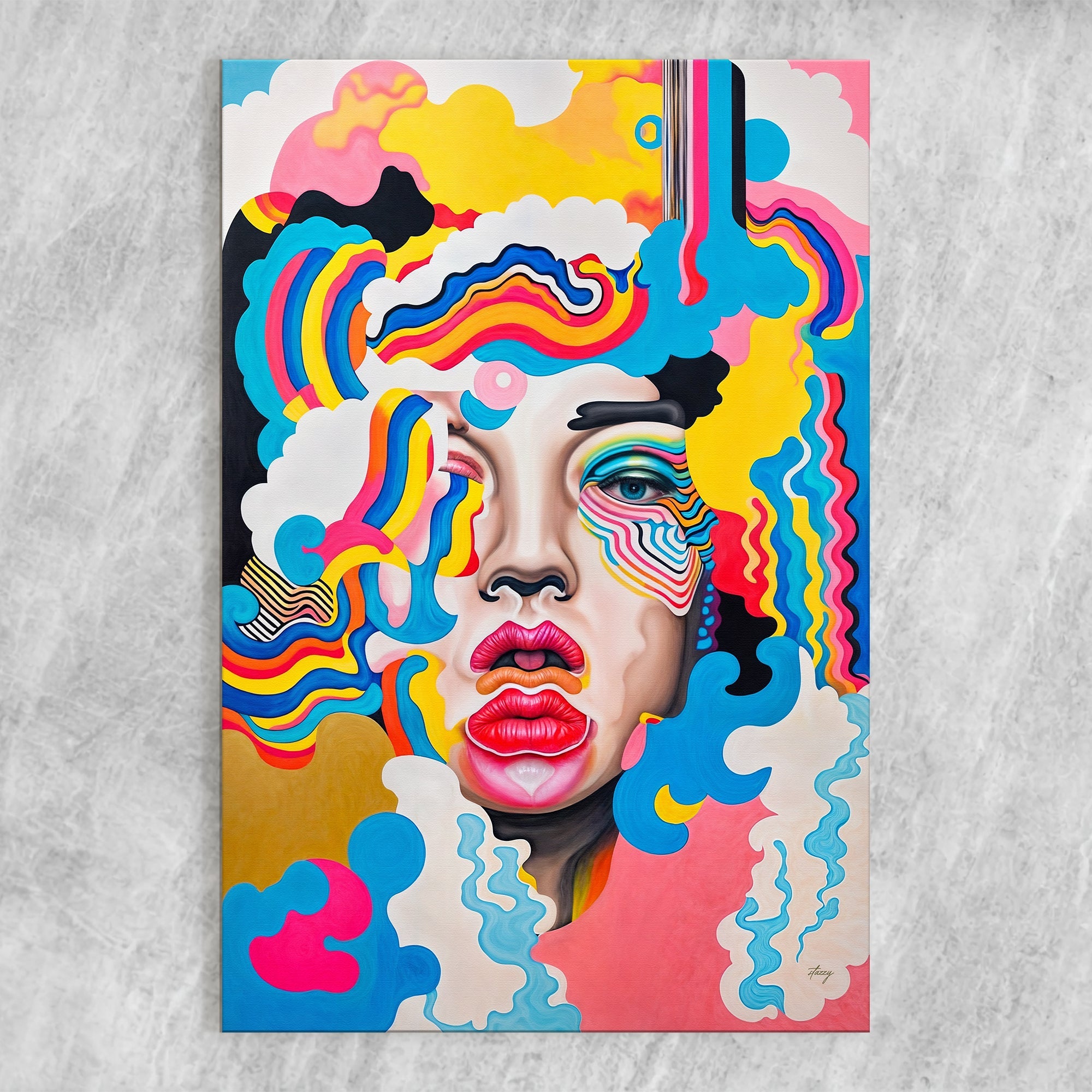 Canvas Print: "Candy Face" on sale at MyriadMart