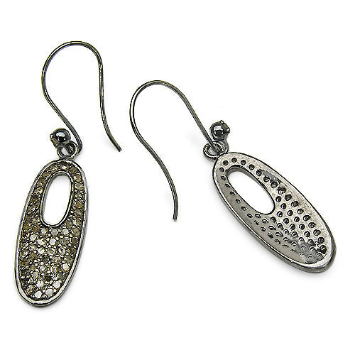 1.20 Carat Genuine Diamond .925 Sterling Silver Earrings on sale at MyriadMart