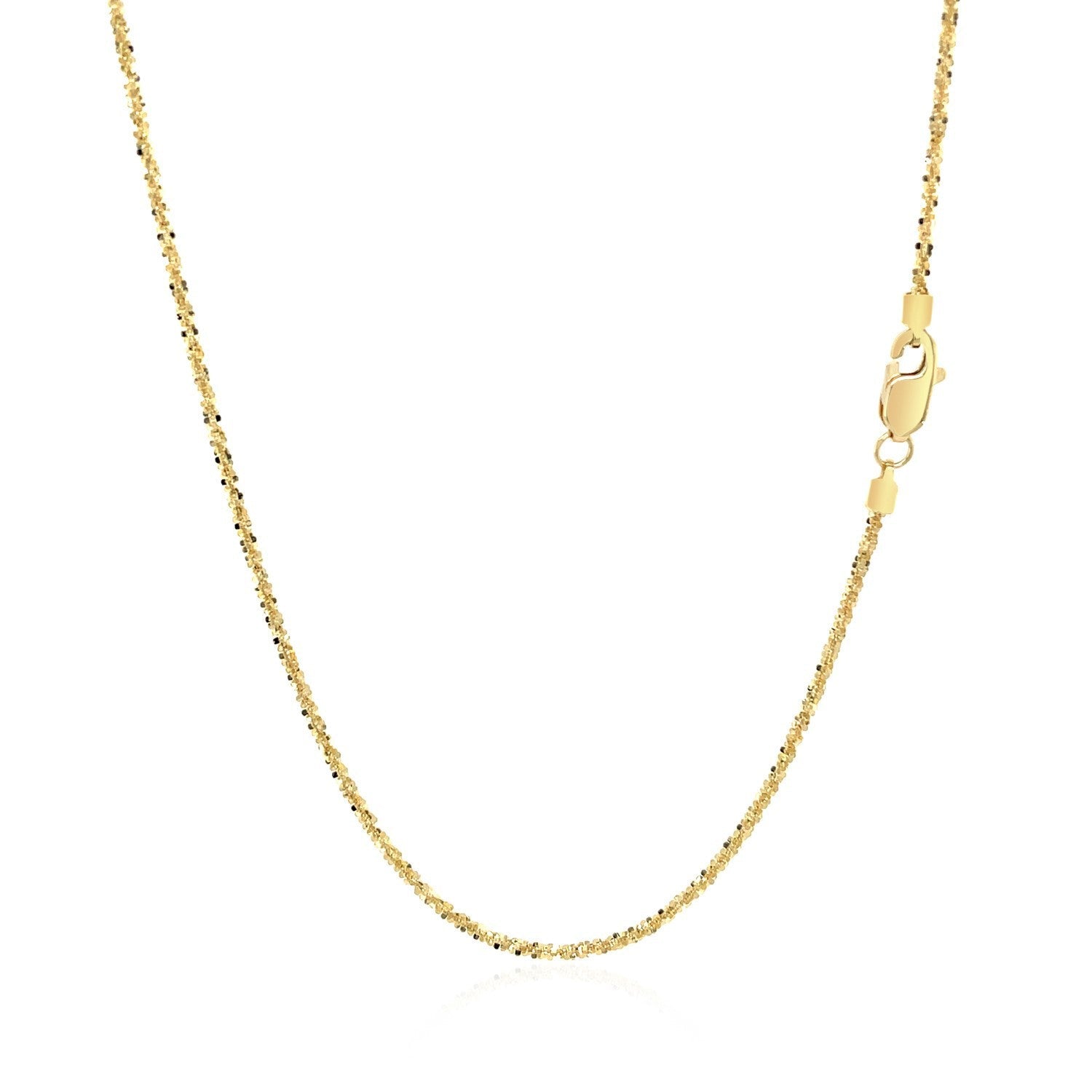 14k Yellow Gold Sparkle Chain 1.1mm on sale at MyriadMart