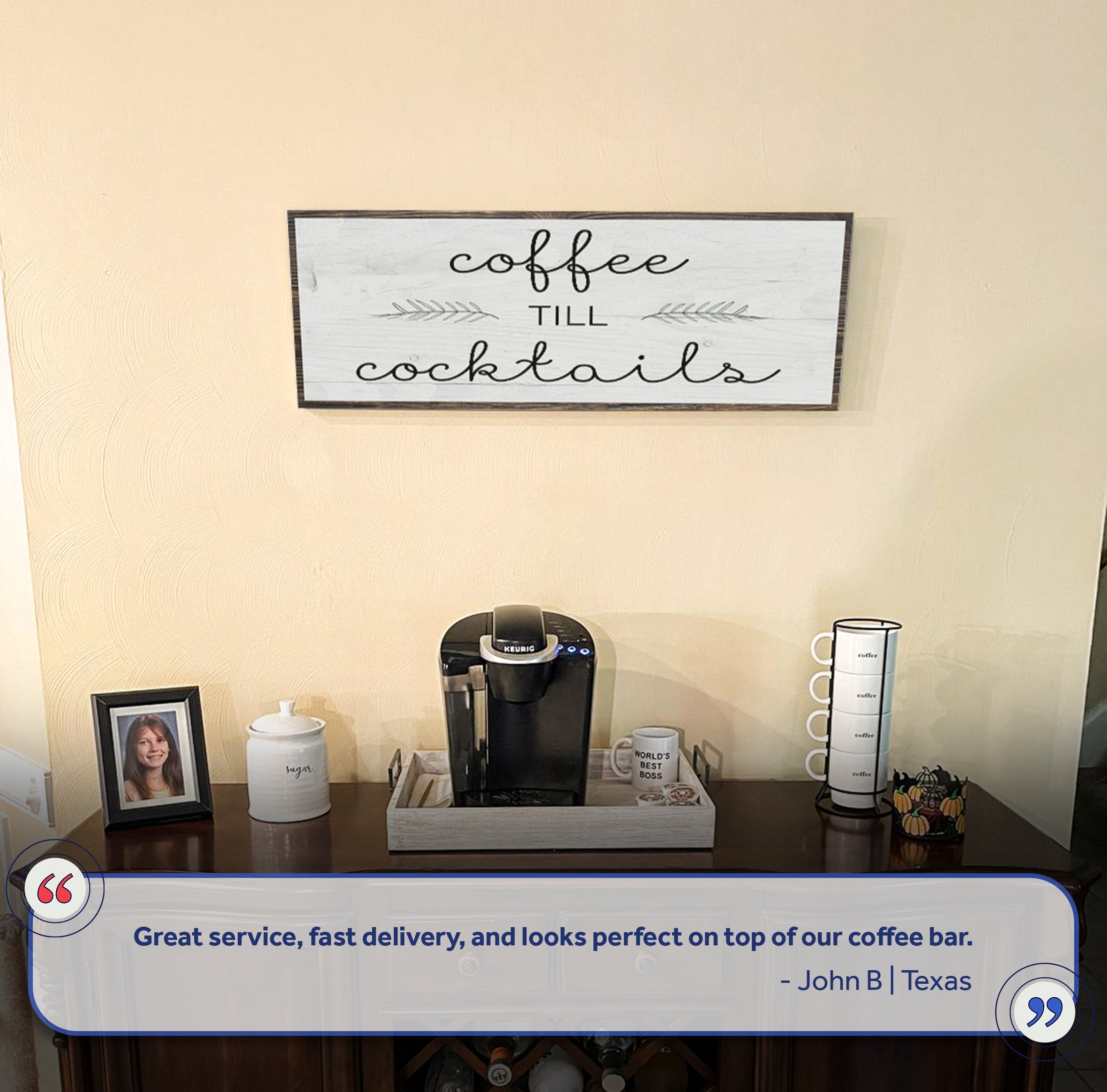 Coffee Till Cocktails Sign II on sale at MyriadMart
