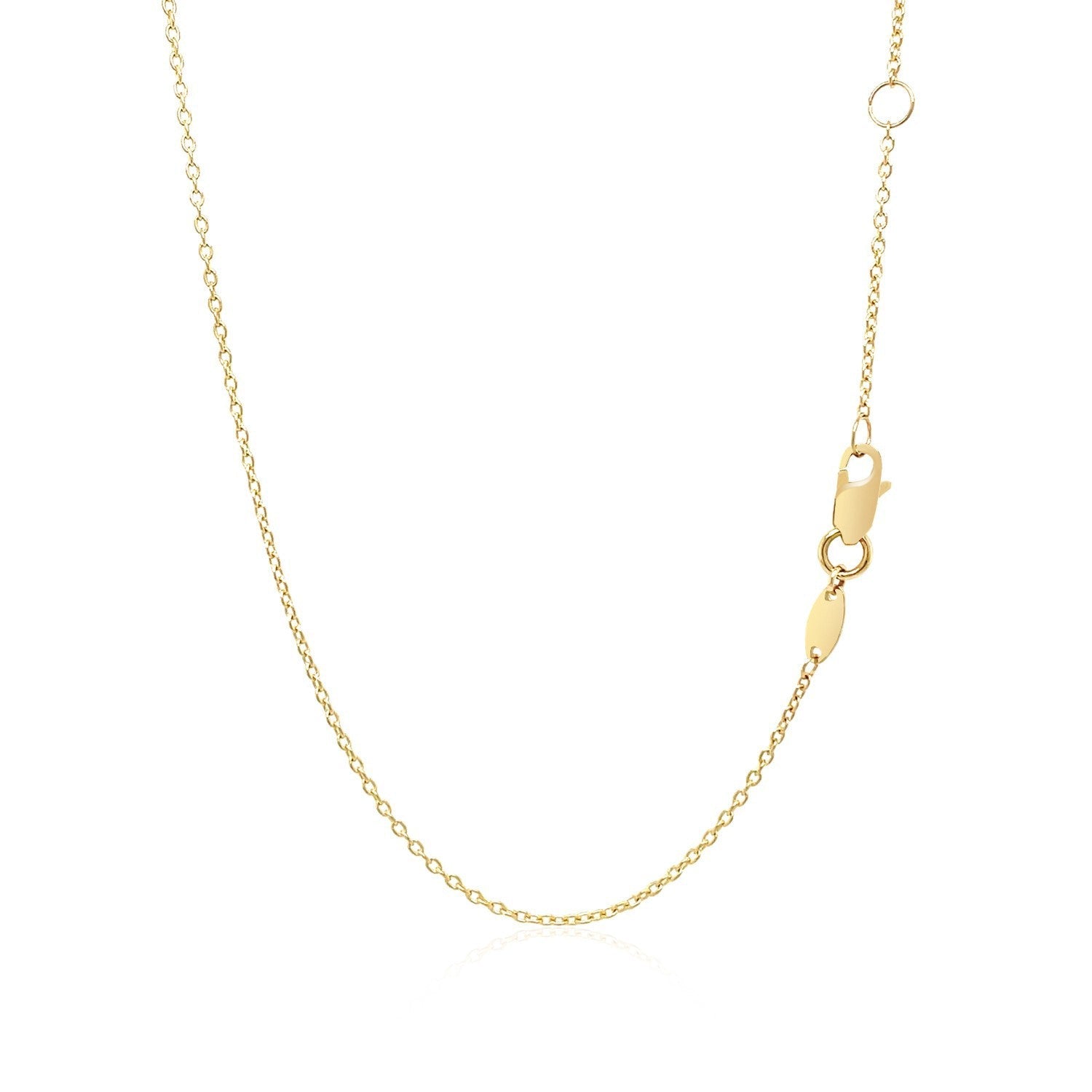 14k Yellow Gold Smooth Flat Horizontal Bar Style Necklace on sale at MyriadMart