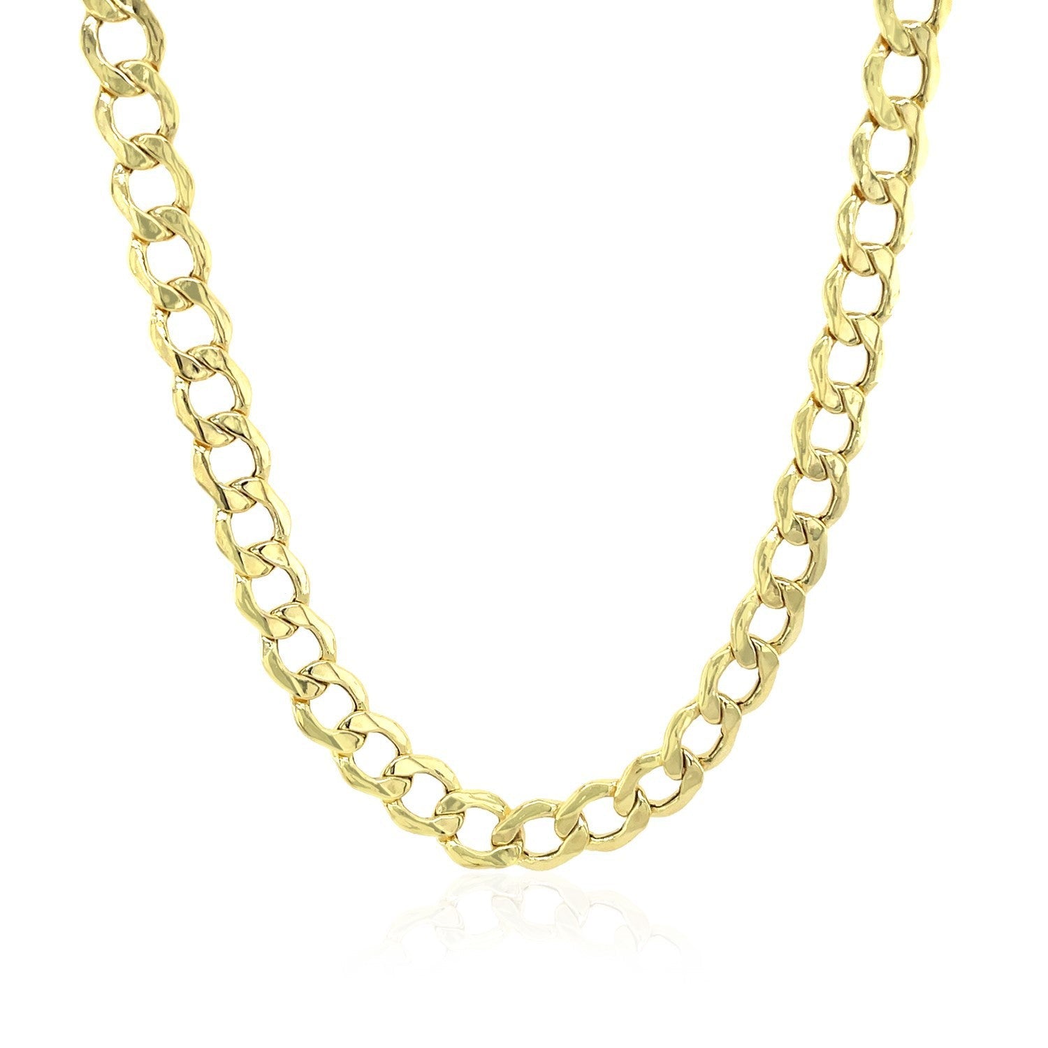 5.3mm 10k Yellow Gold Curb Chain on sale at MyriadMart