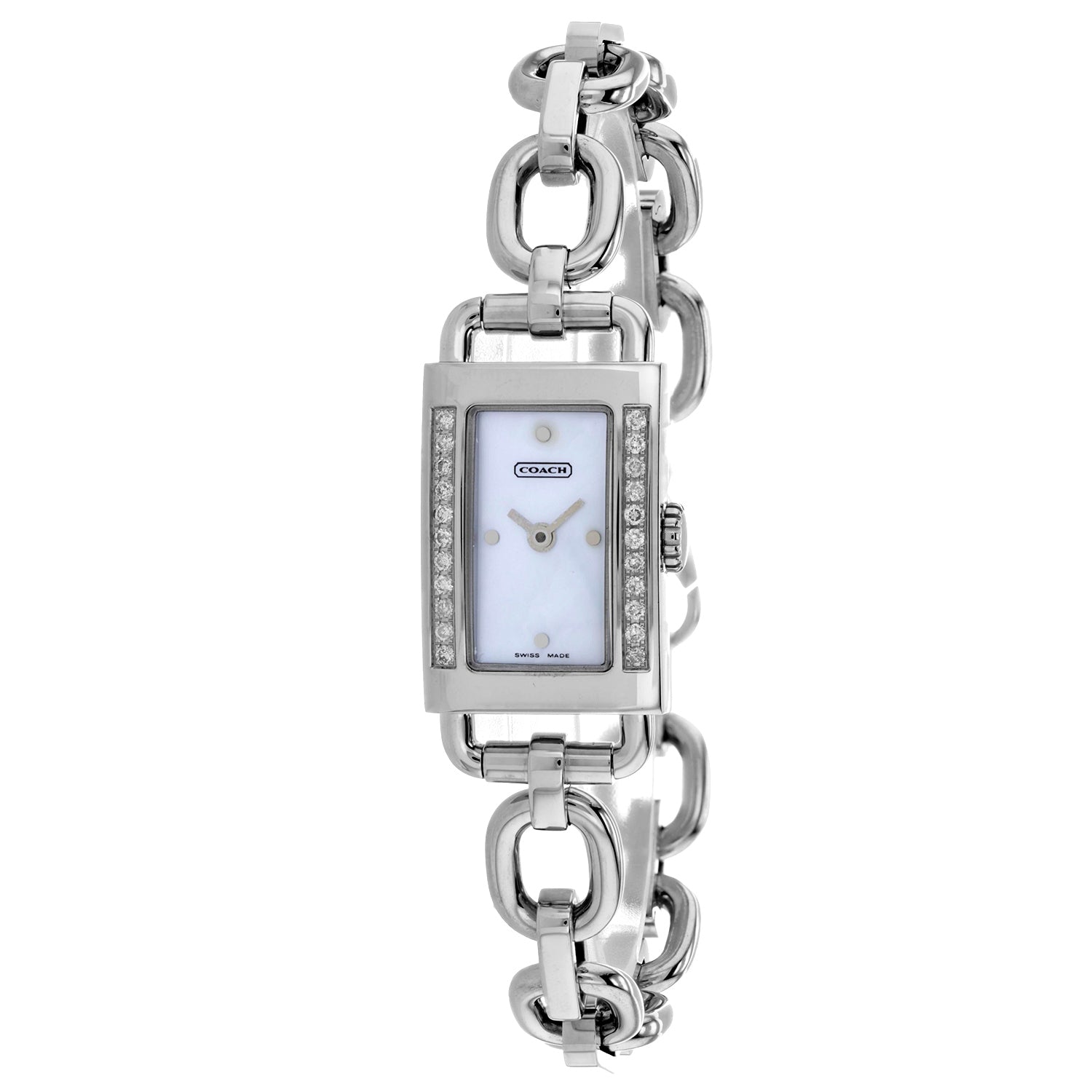 Coach Women's Mother of Pearl Silver Quartz on sale at MyriadMart
