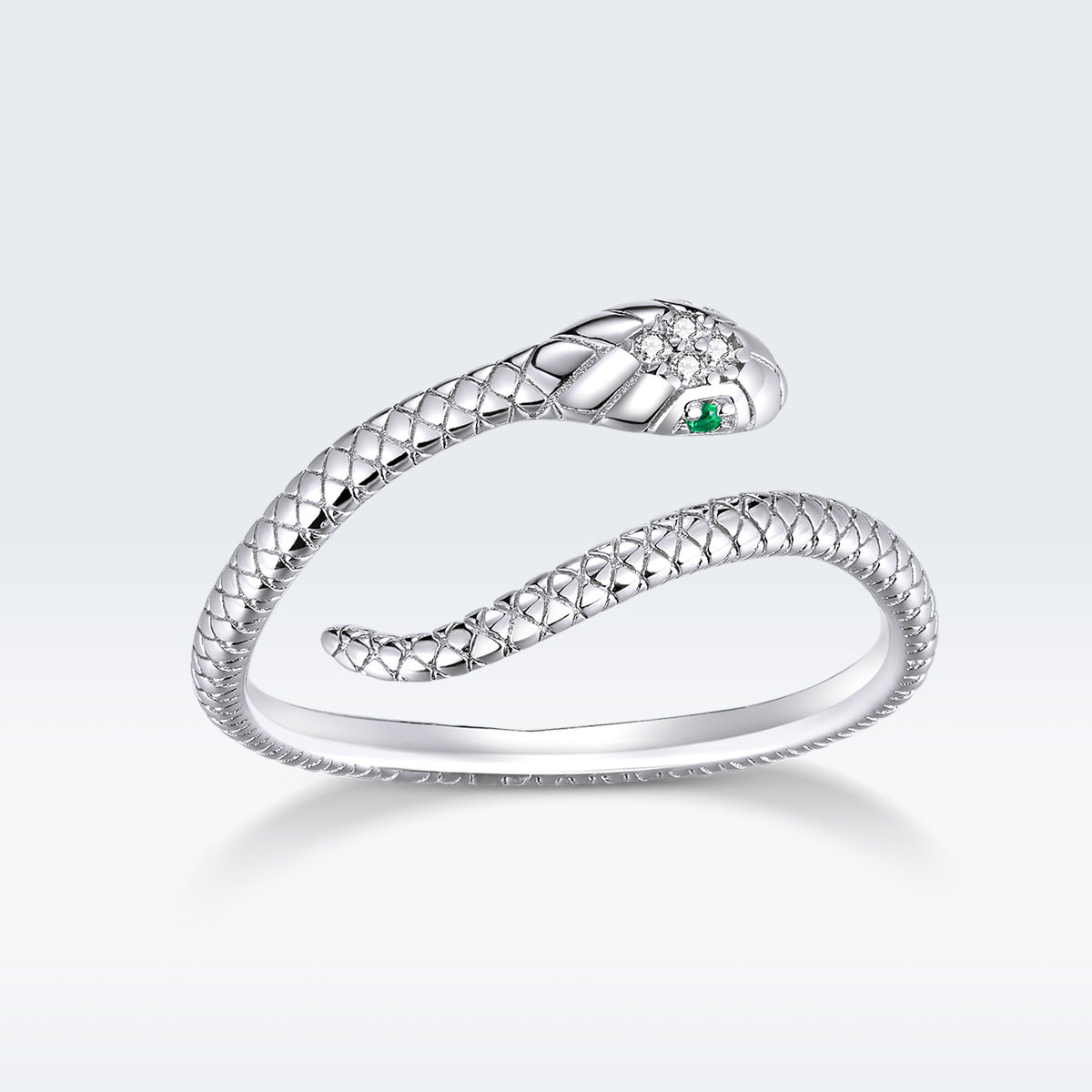 925 Sterling Silver CZ Plated Platinum Ring - Slim and Elegant Style on sale at MyriadMart