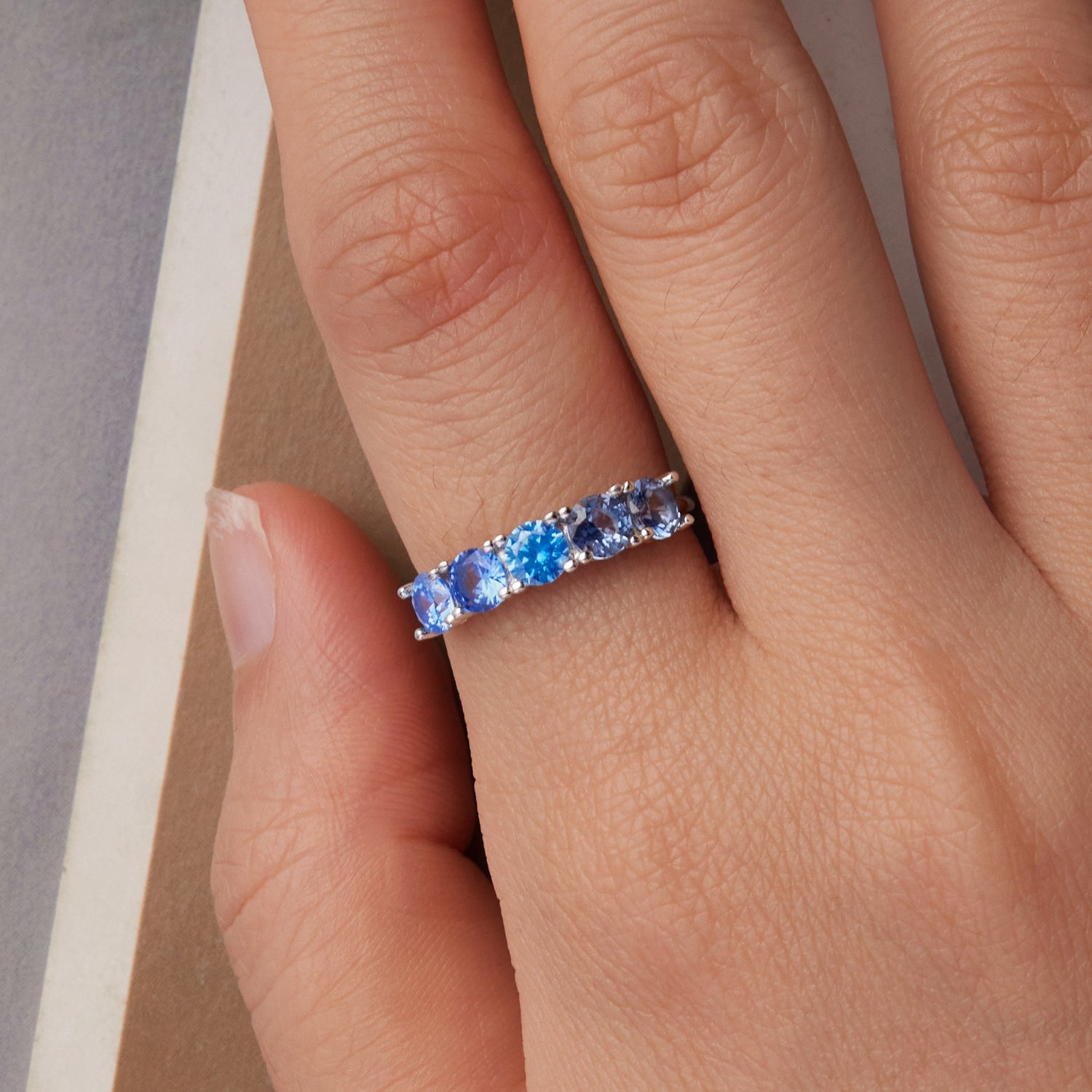 925 Sterling Silver Ring with White Gold Plating for Women, Size 6.0 on sale at MyriadMart