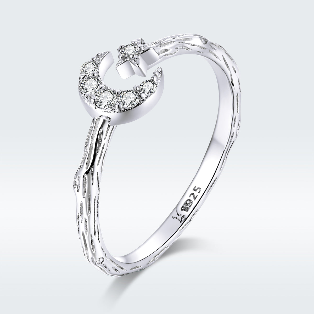 925 Sterling Silver Custom Ring with Pavé Setting CZ on sale at MyriadMart