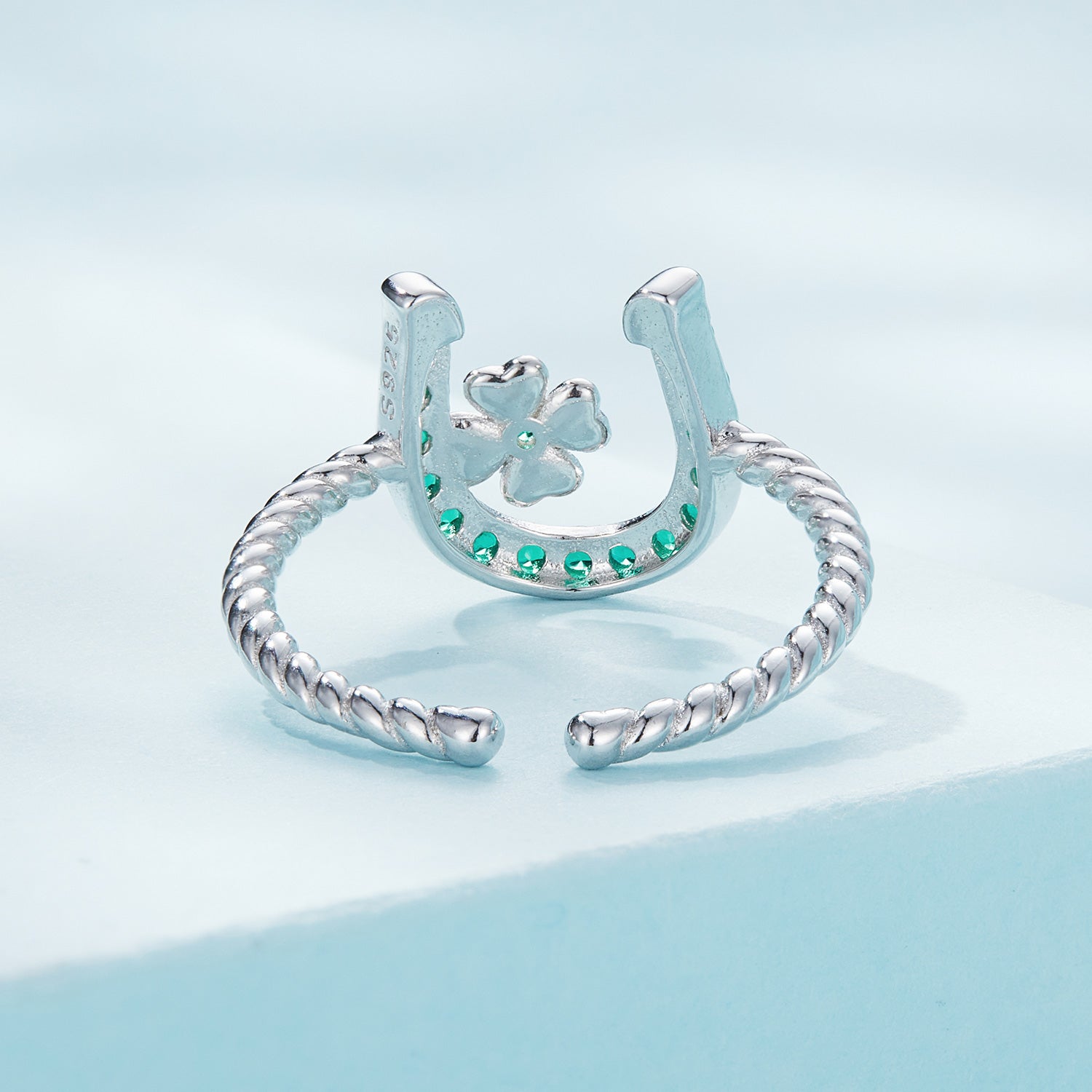925 Sterling Silver Plated Platinum CZ Ring for Women on sale at MyriadMart