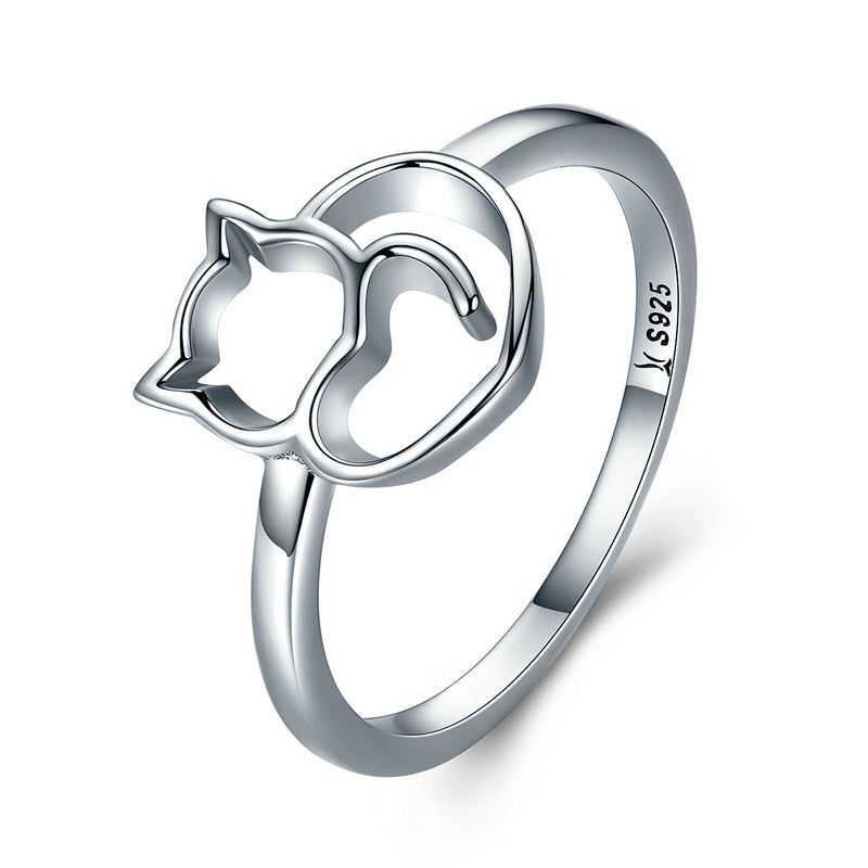 925 Sterling Silver Ring Size 5.0 with Platinum Plating for Women on sale at MyriadMart