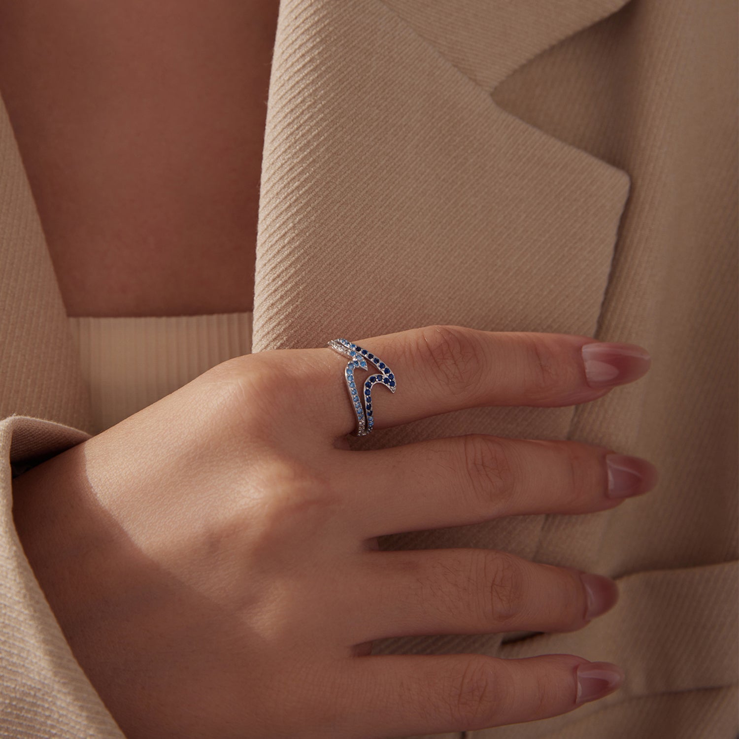 925 Sterling Silver Size 6.0 White Gold Plated CZ Ring for Women on sale at MyriadMart