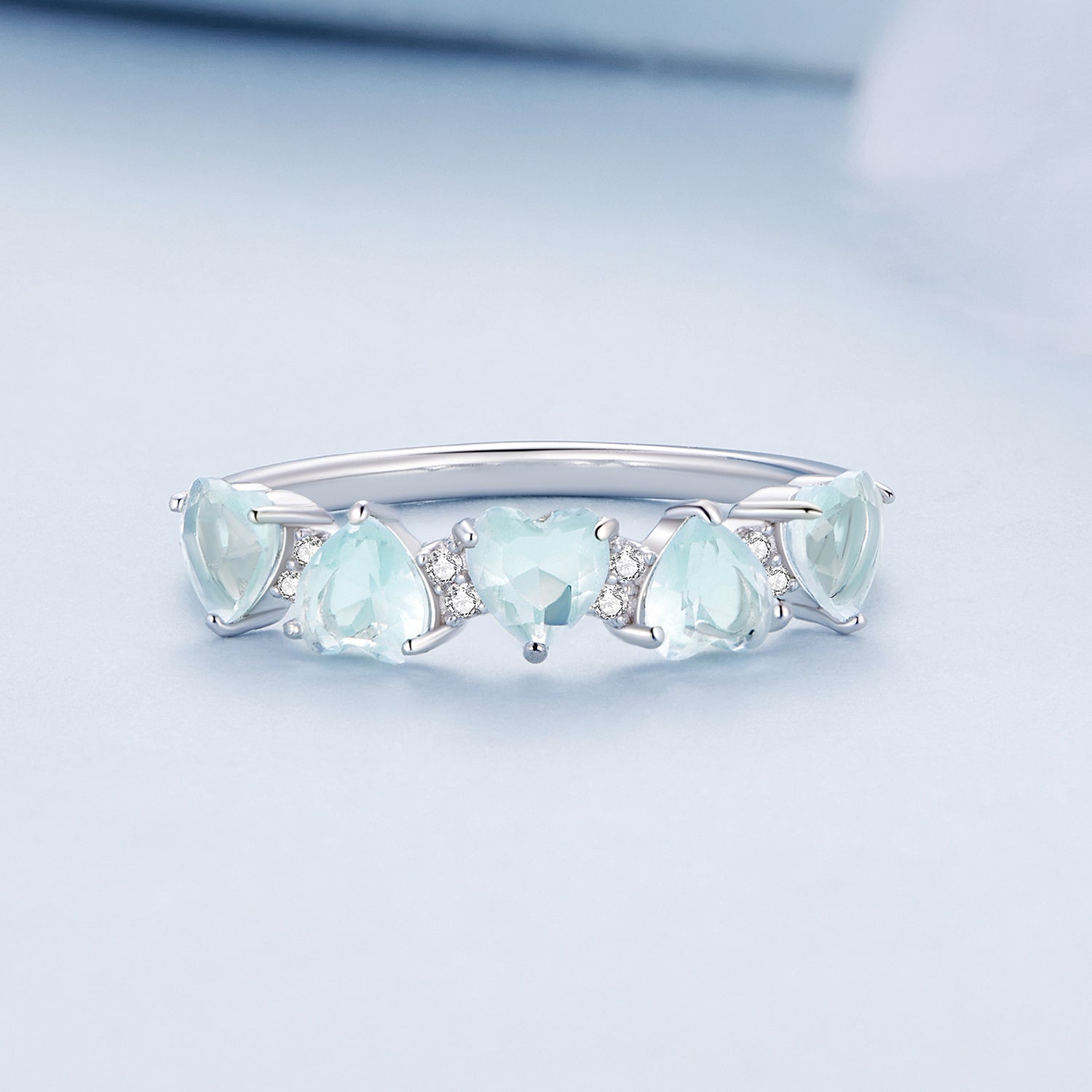 925 Sterling Silver Ring with 4.5mm Pavé Set CZ, Size 7, for Women on sale at MyriadMart