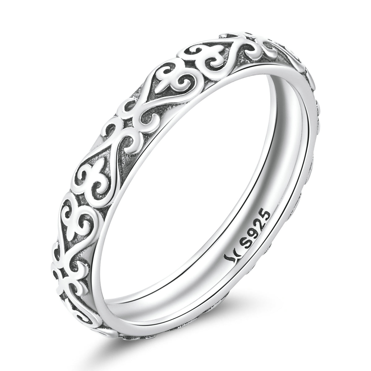 925 Oxidized Silver 0.3cm Ring Size 6.0 for Women on sale at MyriadMart