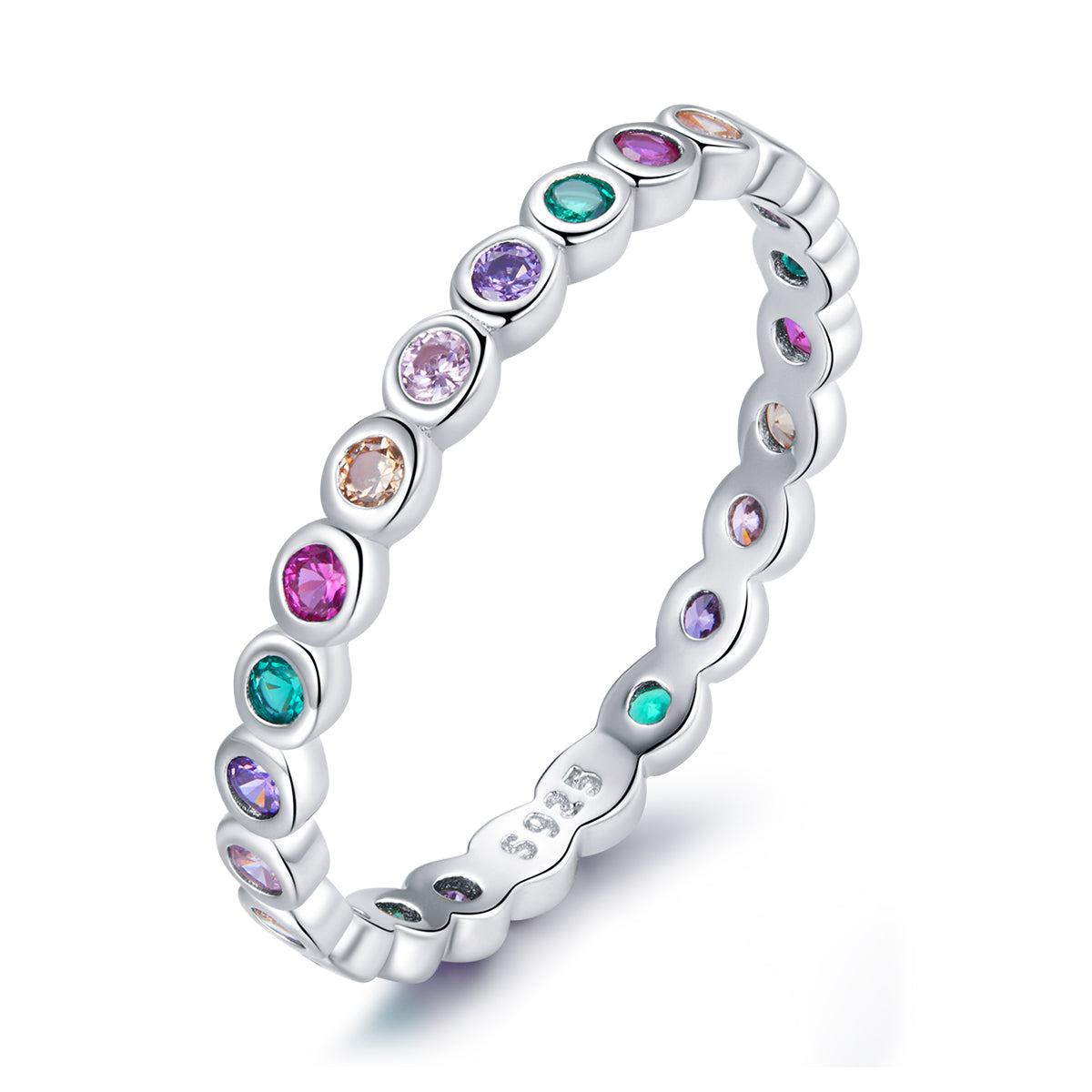 925 Sterling Silver CZ Pavé Setting Ring Size 6.0 for Women on sale at MyriadMart