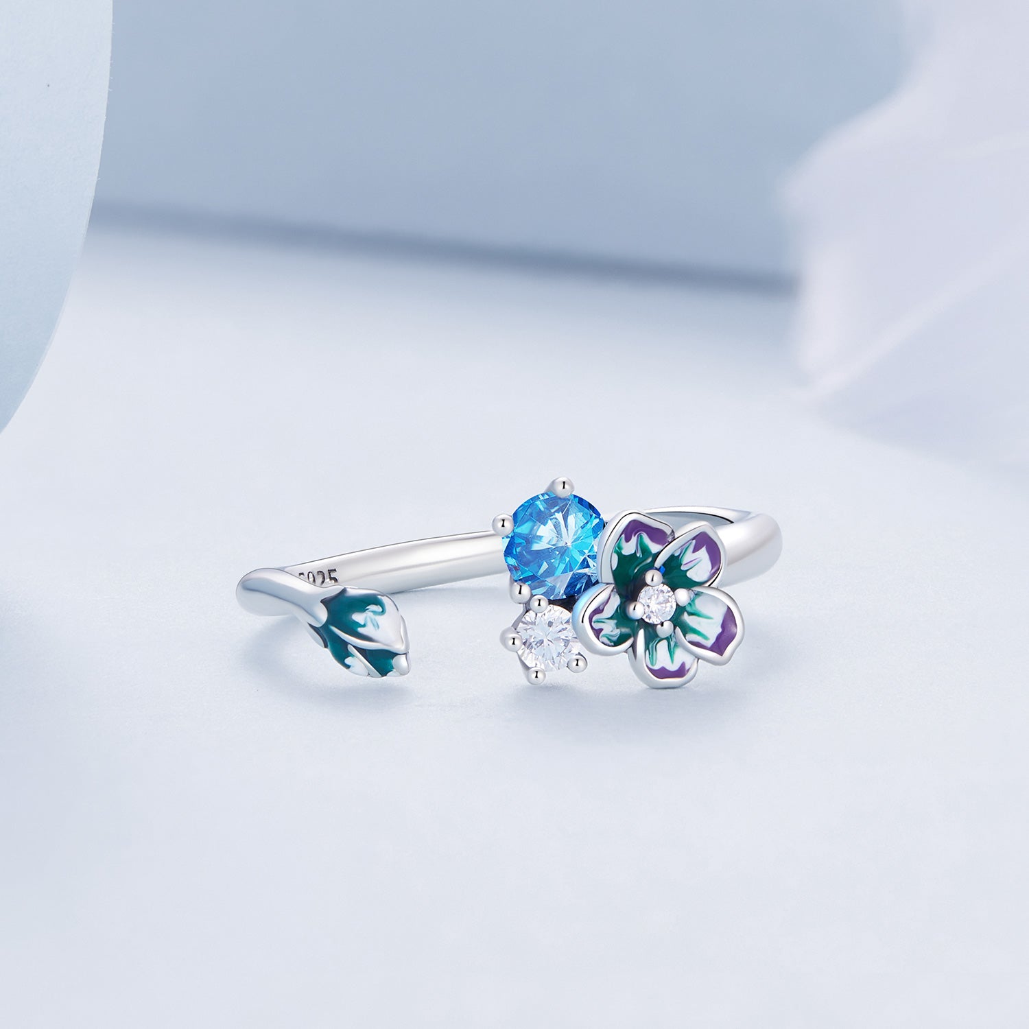 925 Sterling Silver Pendant with Enamel & CZ for Women on sale at MyriadMart