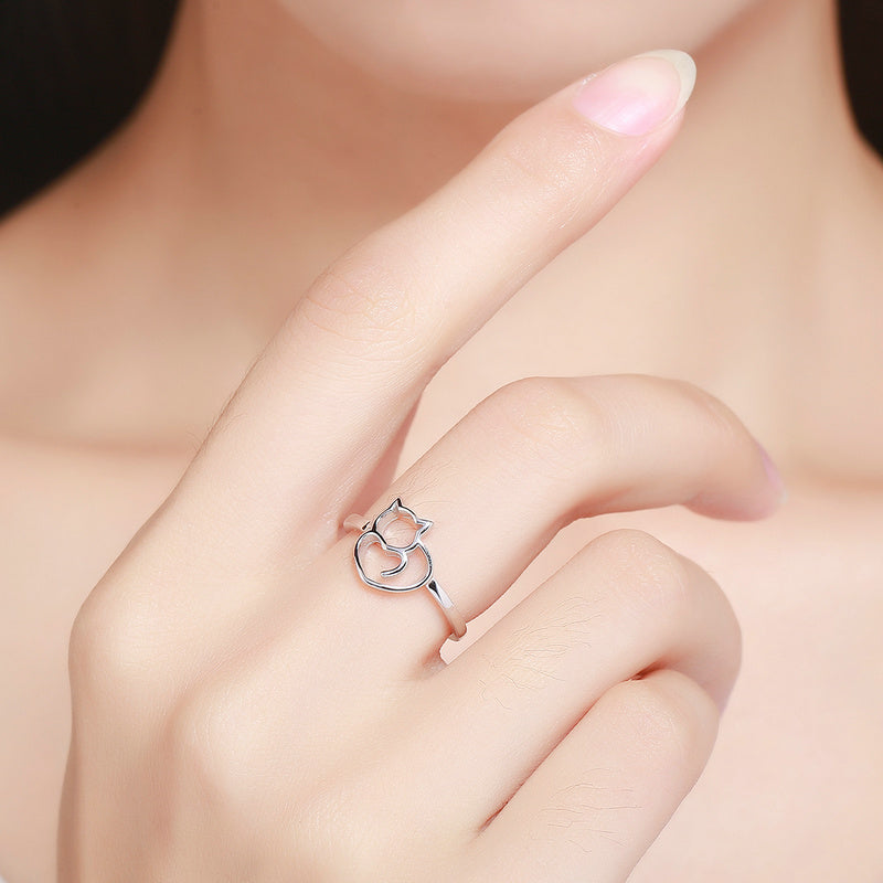 925 Sterling Silver Ring Size 5.0 with Platinum Plating for Women on sale at MyriadMart