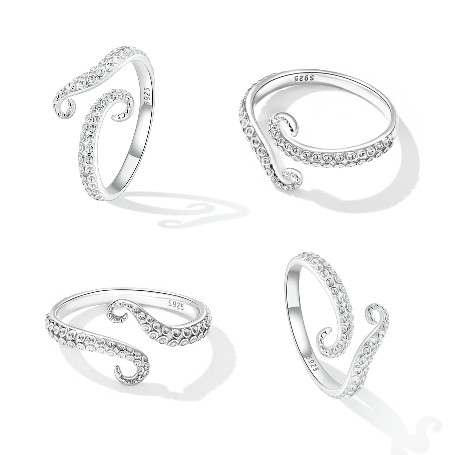 S925 Sterling Silver 0.2cm Platinum Plated Ring on sale at MyriadMart