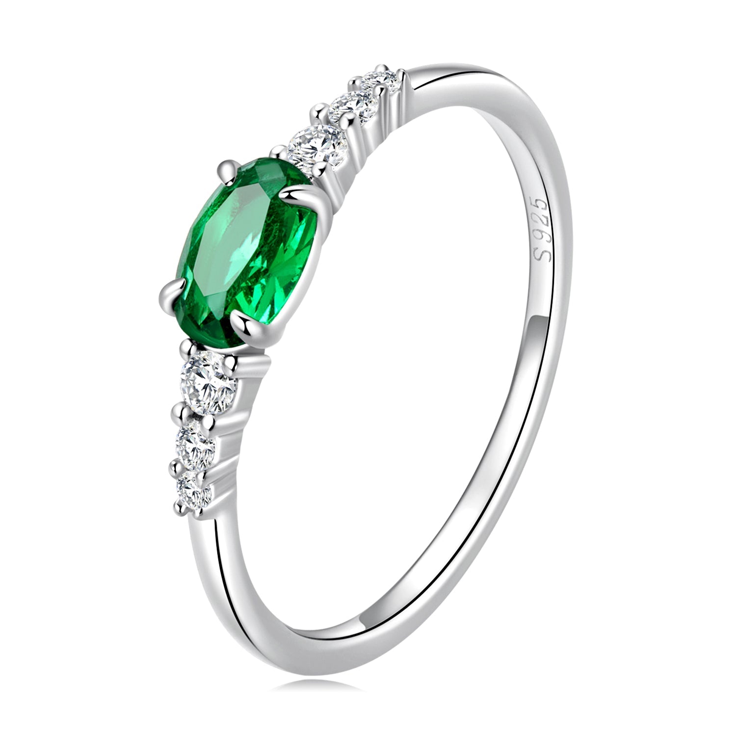 925 Sterling Silver & Platinum Plated 0.1cm CZ Ring for Women - Size 6.0 on sale at MyriadMart
