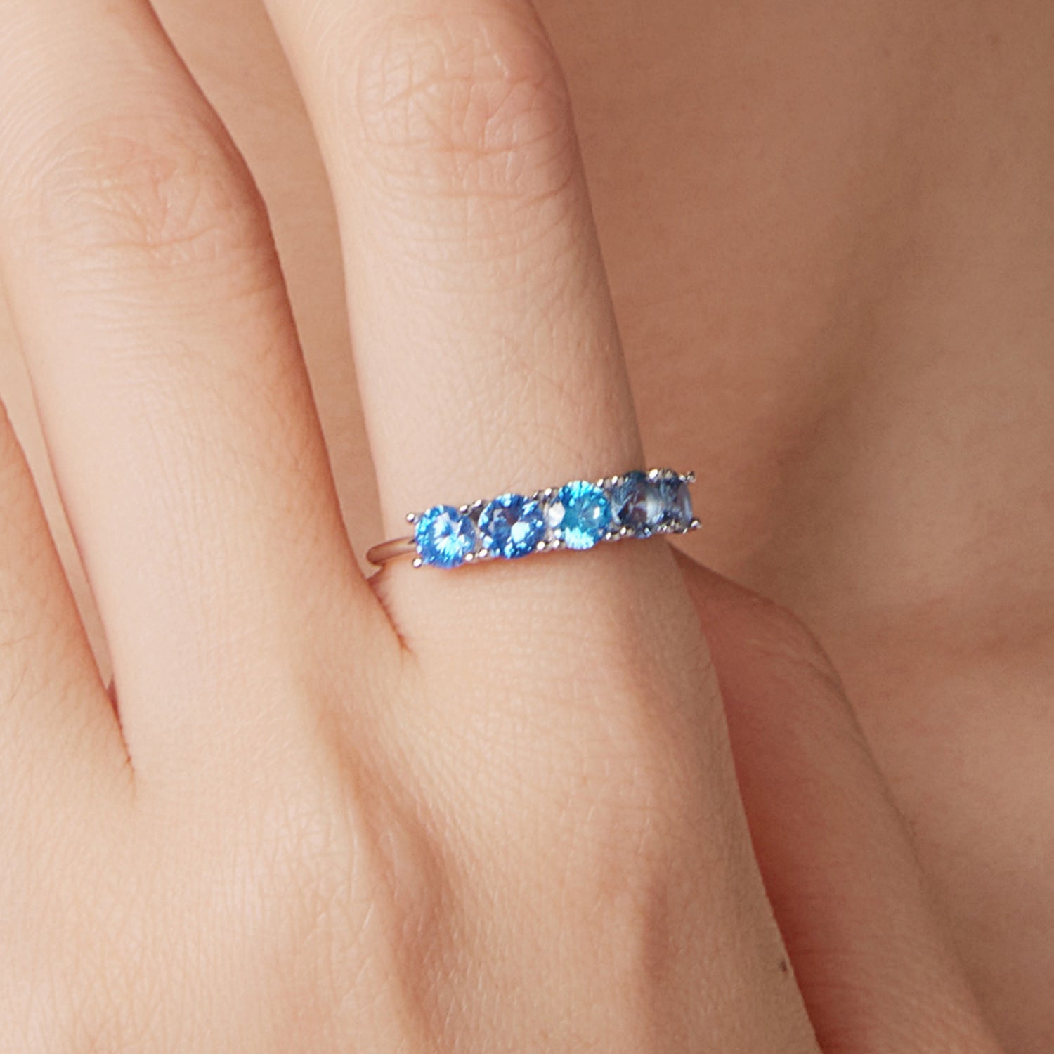 925 Sterling Silver Ring with White Gold Plating for Women, Size 6.0 on sale at MyriadMart