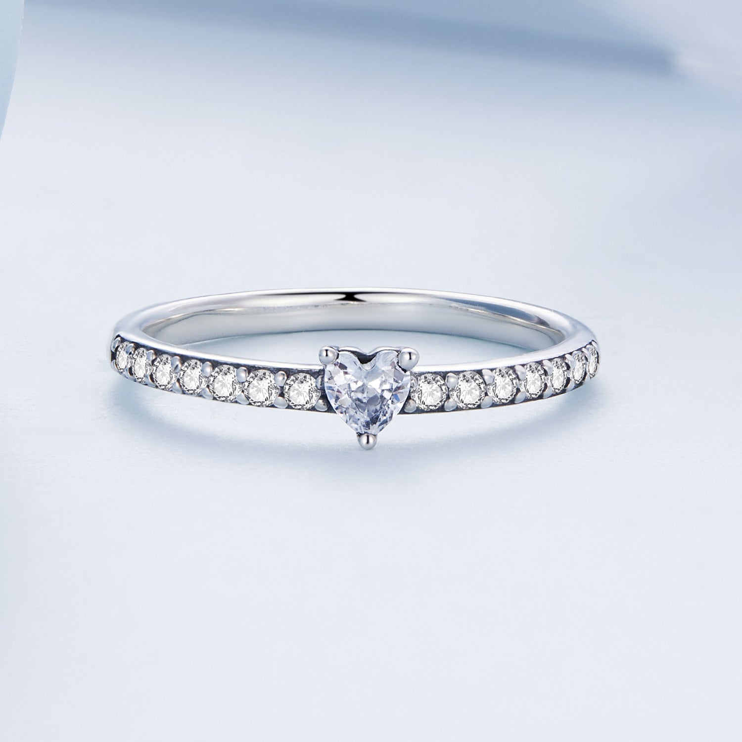 925 Sterling Silver Oxidized Ring with Pavé Setting CZ, Size 6 for Women on sale at MyriadMart