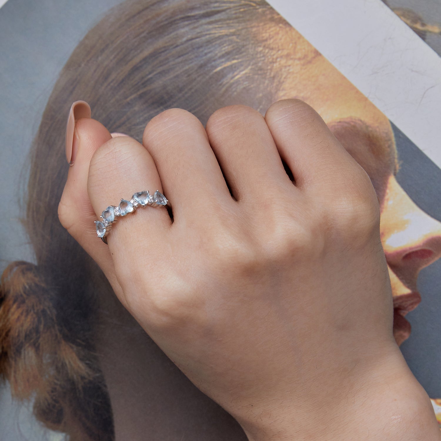 925 Sterling Silver Ring with 4.5mm Pavé Set CZ, Size 7, for Women on sale at MyriadMart