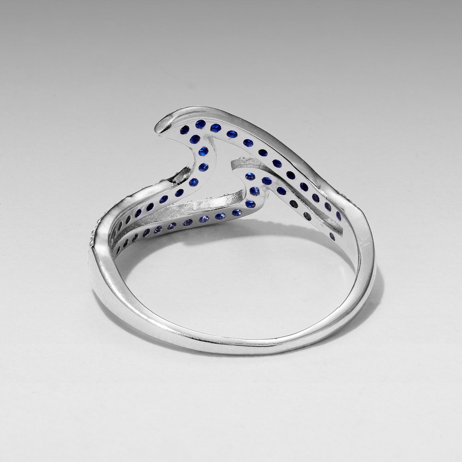 925 Sterling Silver Size 6.0 White Gold Plated CZ Ring for Women on sale at MyriadMart