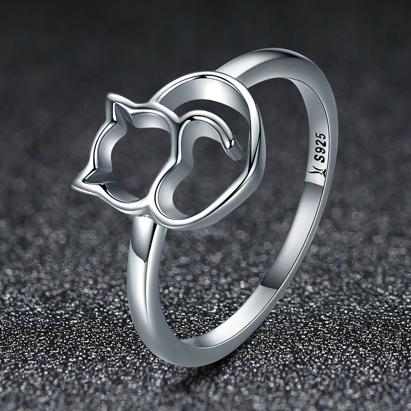 925 Sterling Silver Ring Size 5.0 with Platinum Plating for Women on sale at MyriadMart