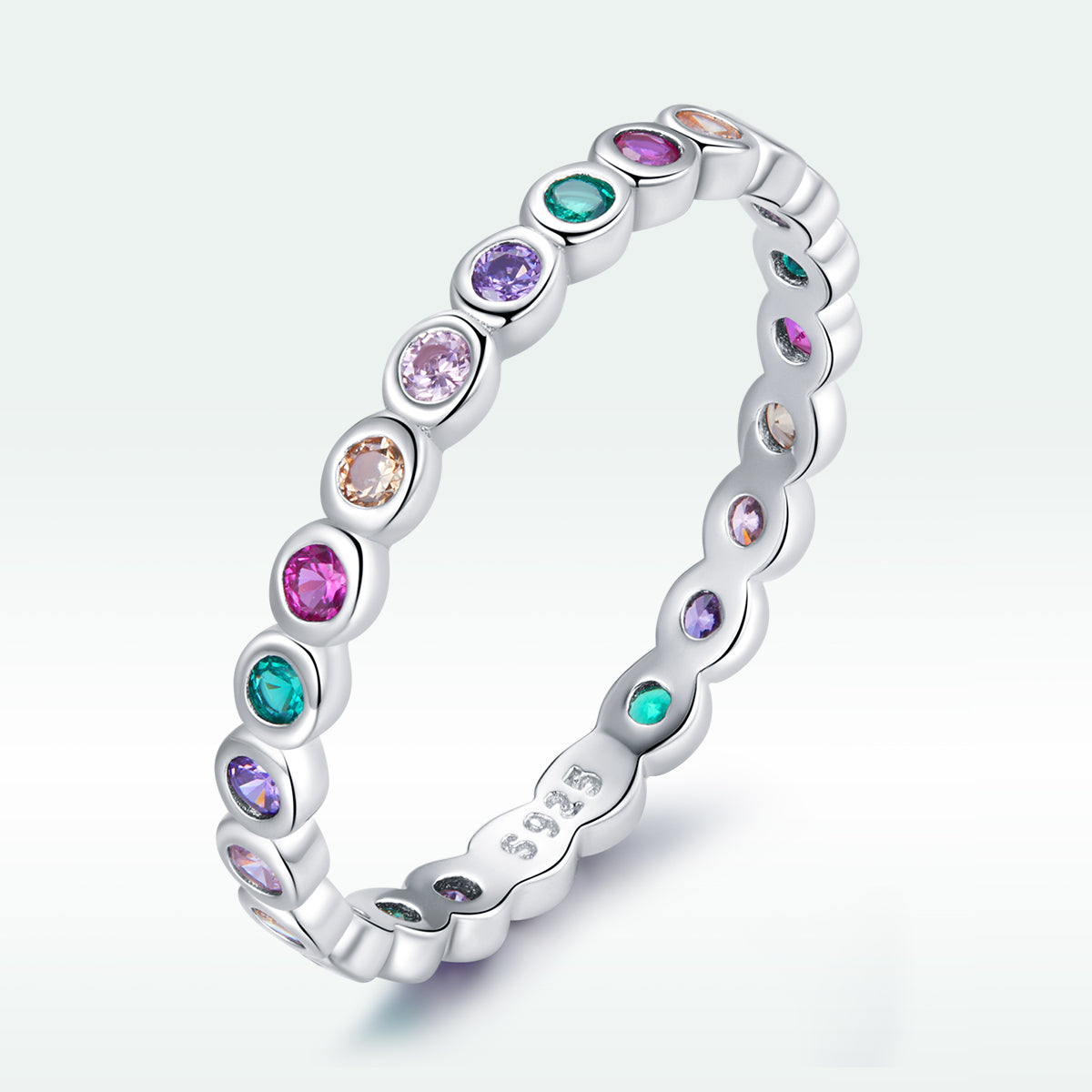 925 Sterling Silver CZ Pavé Setting Ring Size 6.0 for Women on sale at MyriadMart