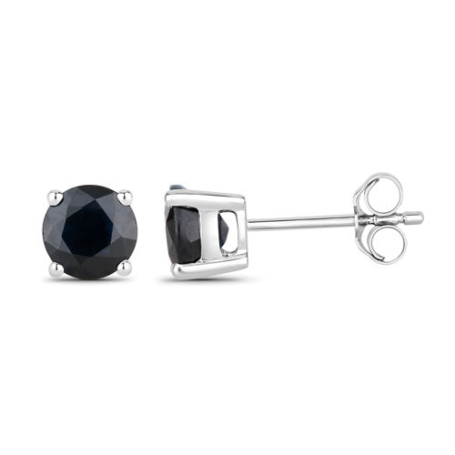 1.70 Carat Genuine Blue Sapphire 10K White Gold Earrings on sale at MyriadMart