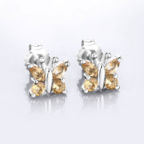 0.88 Carat Genuine Citrine .925 Sterling Silver Earrings on sale at MyriadMart