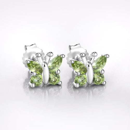 1.00 Carat Genuine Peridot .925 Sterling Silver Earrings on sale at MyriadMart