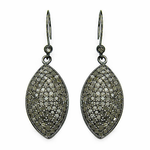 2.82 Carat Genuine Diamond .925 Sterling Silver Earrings on sale at MyriadMart