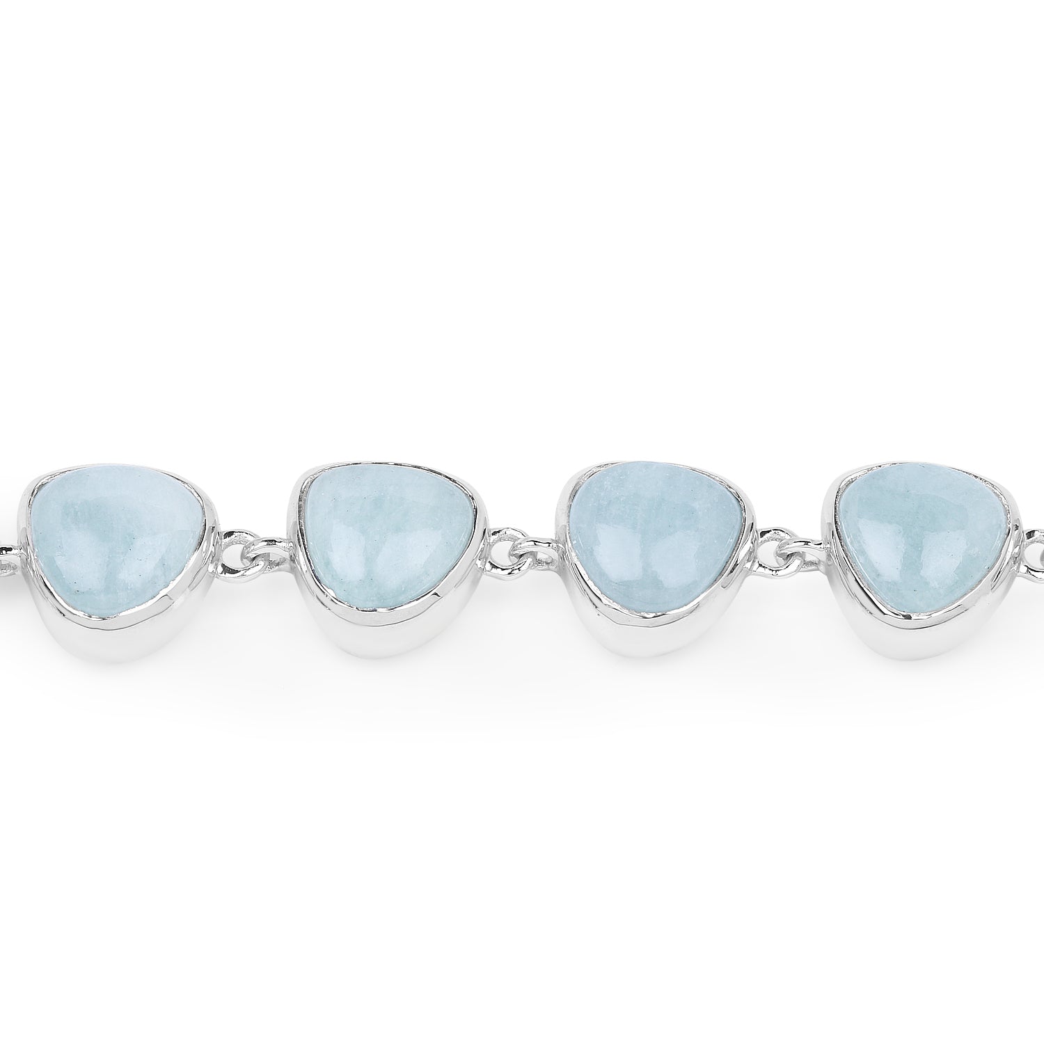 25.90 Carat Genuine Aquamarine .925 Sterling Silver Bracelet on sale at MyriadMart
