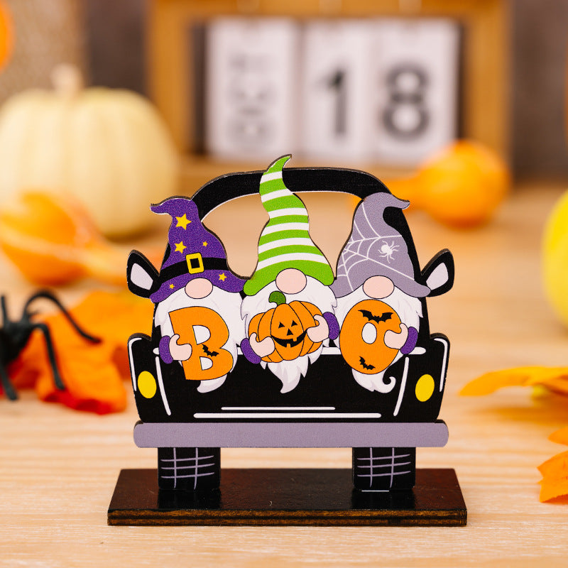 3-Piece Halloween Element Car-Shape Ornaments - MyriadMart