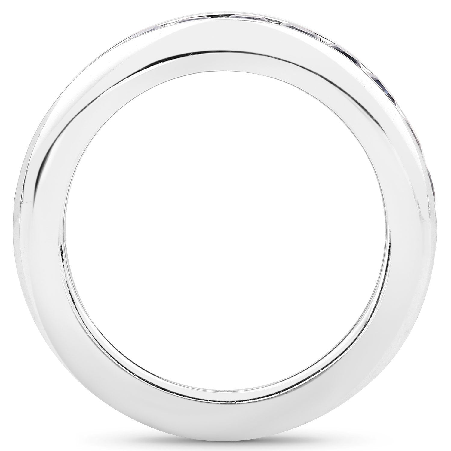 3.12 Carat Genuine Blue Sapphire .925 Sterling Silver Ring on sale at MyriadMart