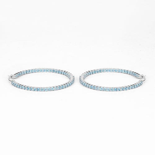 3.60 Carat Genuine Swiss Blue Topaz .925 Sterling Silver Earrings on sale at MyriadMart