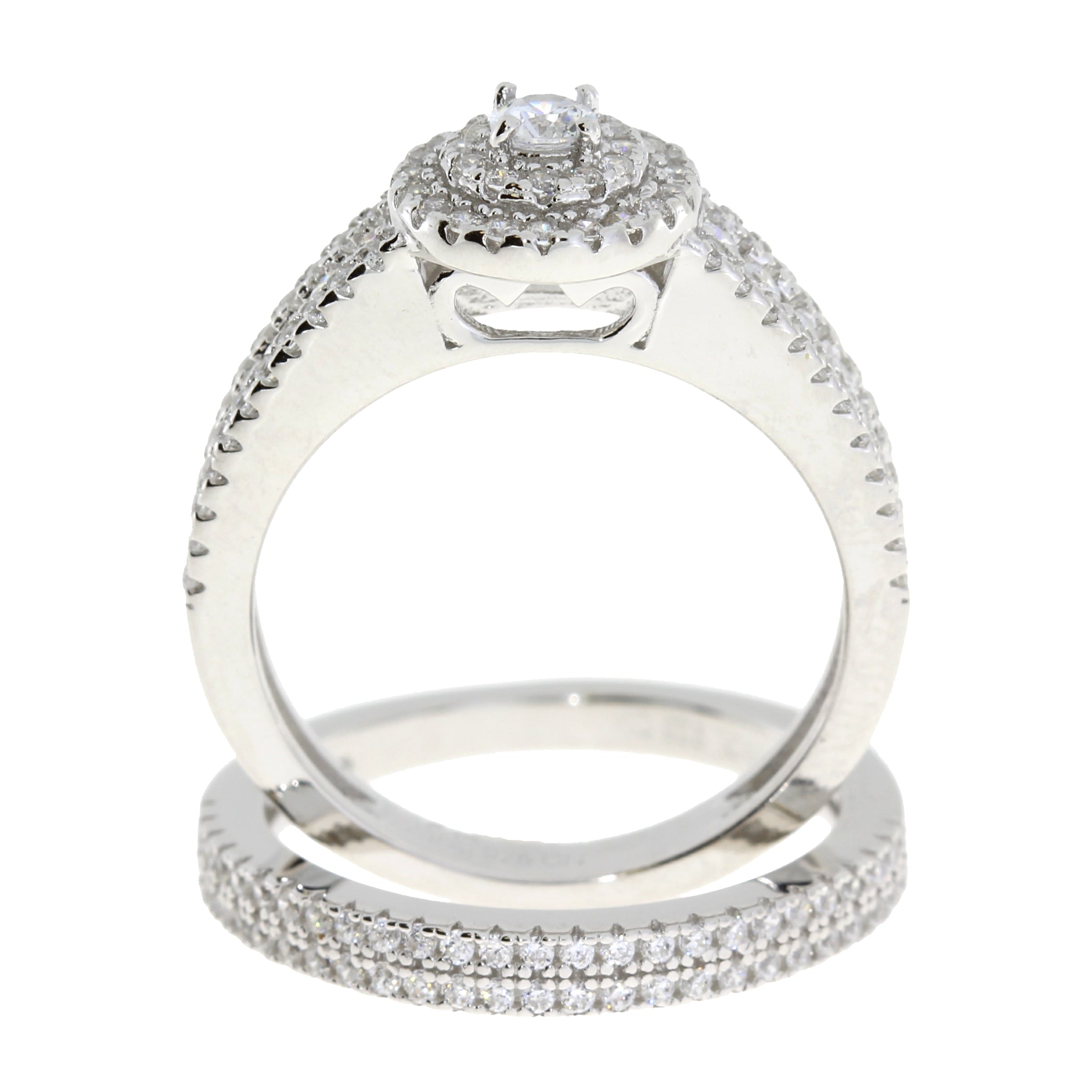 Cubic Zirconia CZ SS Bridal Sterling Silver on sale at MyriadMart