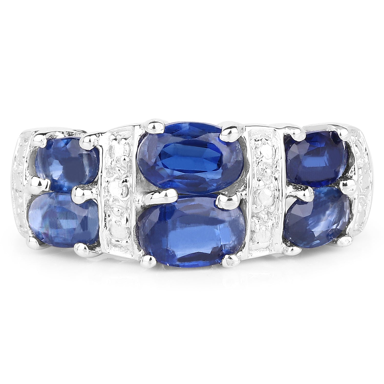 2.44 Carat Genuine Kyanite .925 Sterling Silver Ring on sale at MyriadMart
