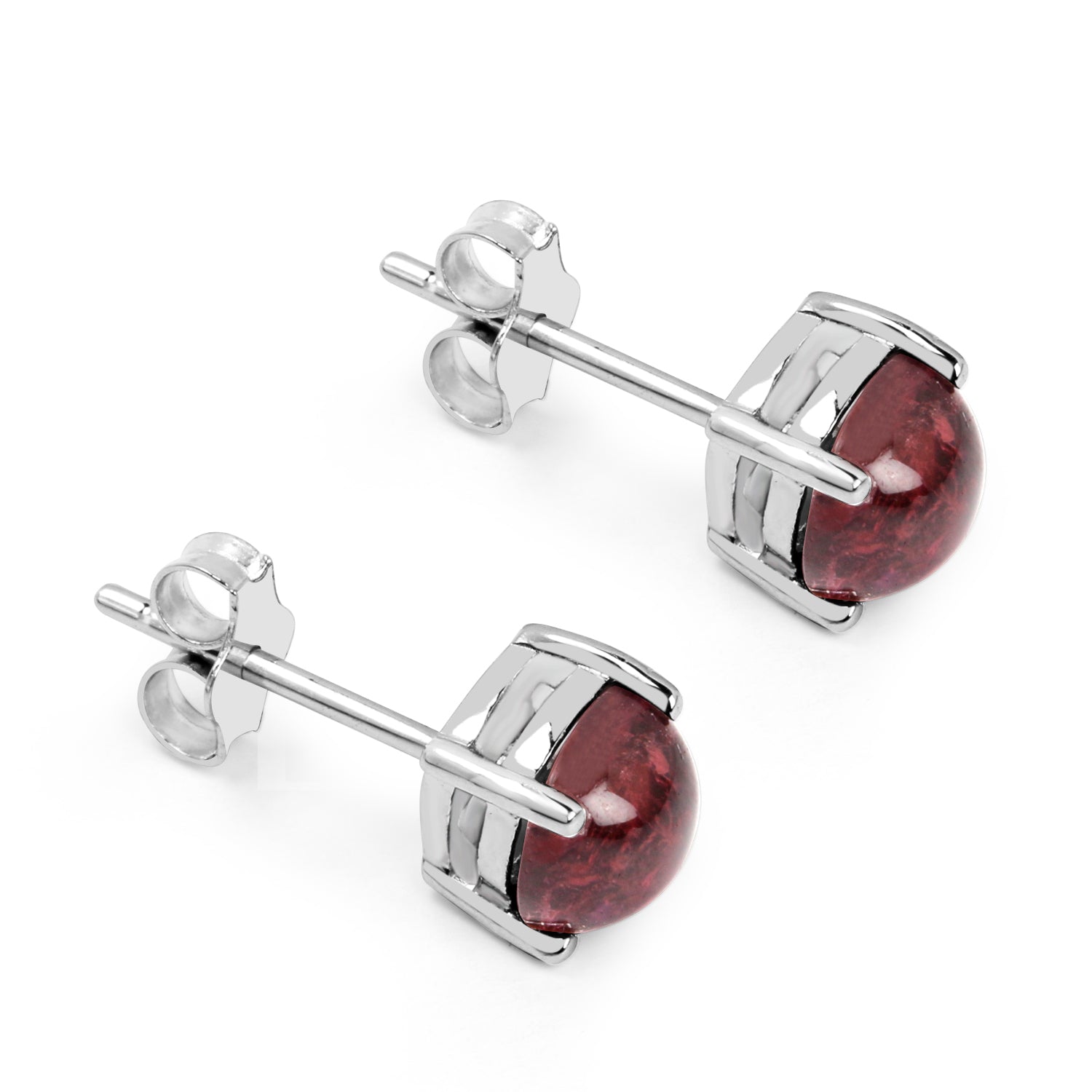 2.60 Carat Genuine Pink Topaz .925 Sterling Silver Earrings on sale at MyriadMart