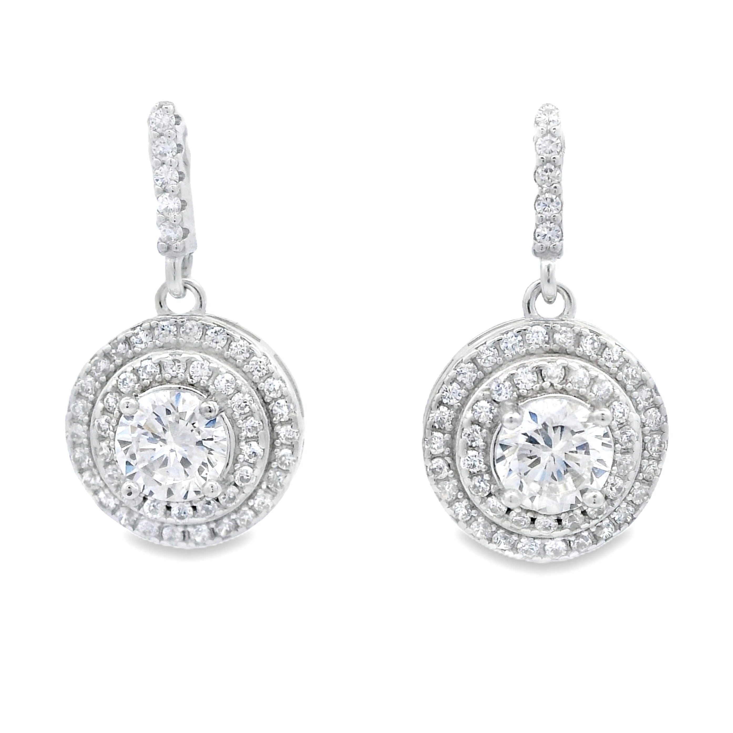 Cubic Zirconia Earrings Sterling Silver on sale at MyriadMart