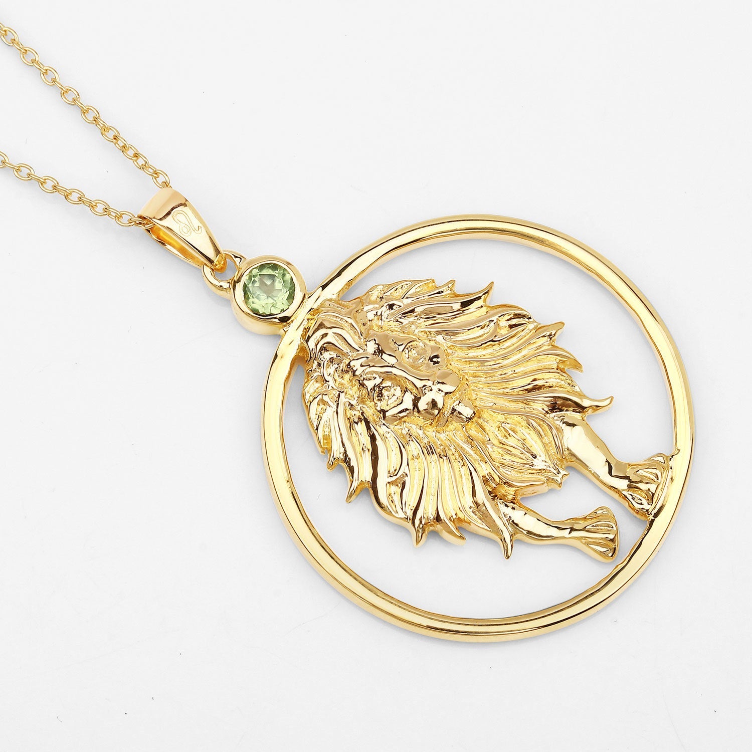 0.24 Carat Genuine Peridot .925 Sterling Silver Pendant on sale at MyriadMart