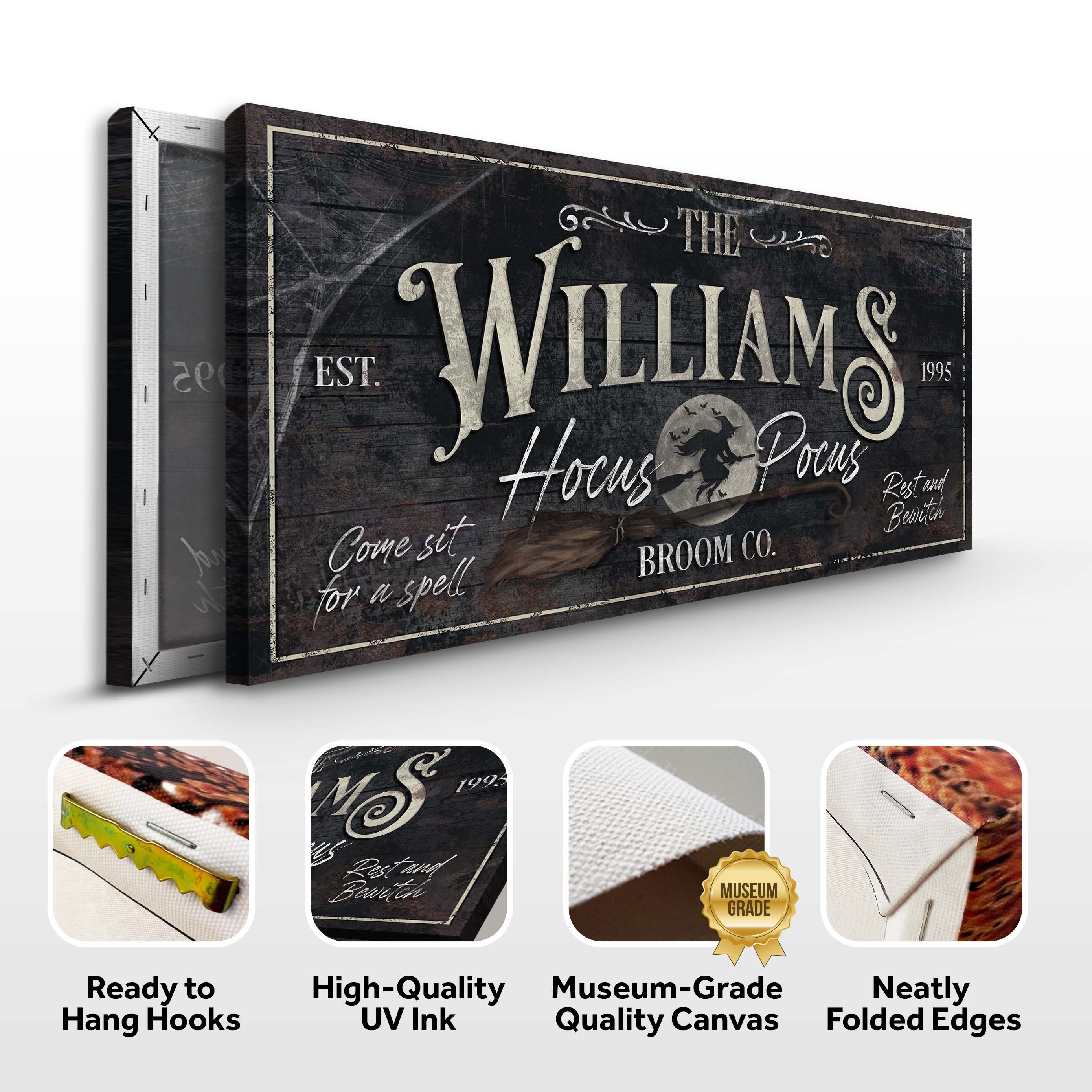 Personalized Hocus Pocus Halloween Sign II on sale at MyriadMart