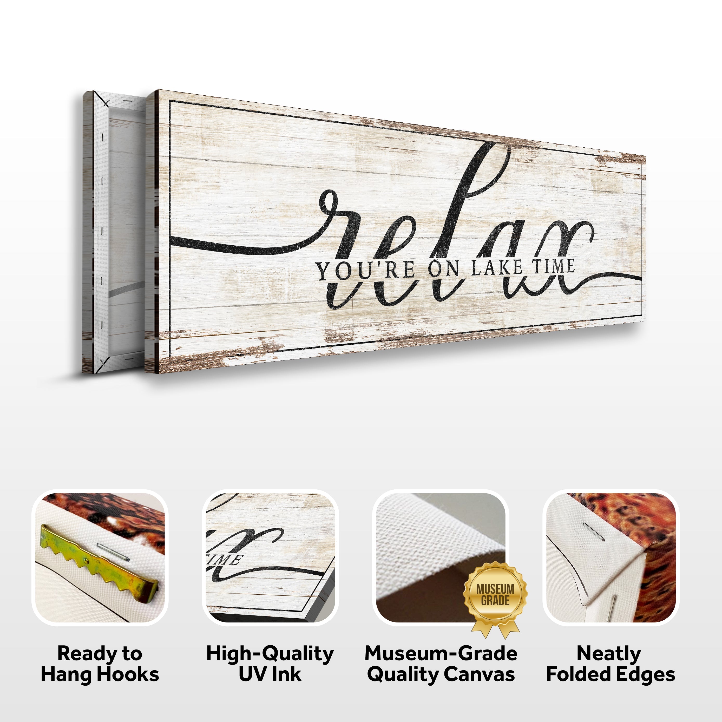 Relax You're on Lake Time Sign II on sale at MyriadMart